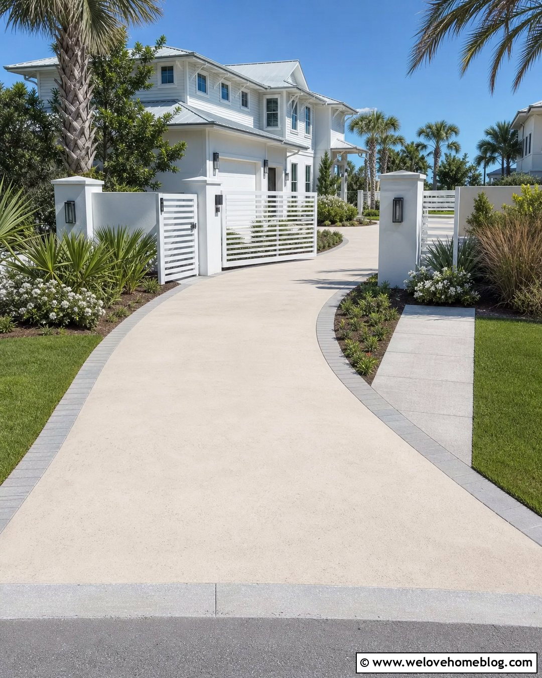 Modern White Aluminum Driveway Gate - 20 Modern Entry Gates Driveway Ideas