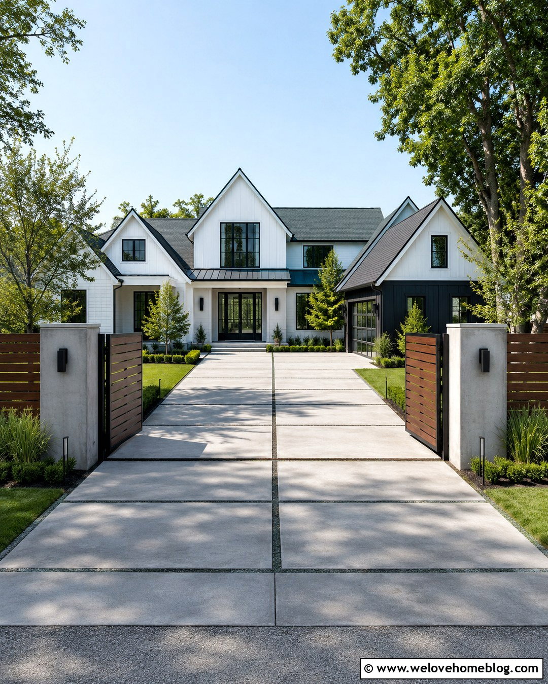 Modern Wood Farm Gate With Horizontal Slats - 20 Wood Gates Driveway Farm Entrance Ideas