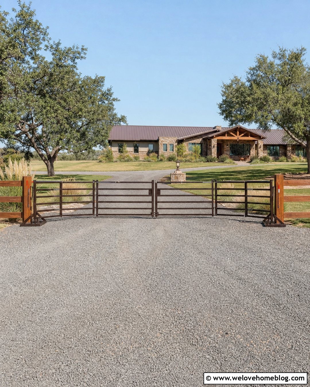 Modular Ranch Portable Driveway Gate - 20 portable driveway gate ideas