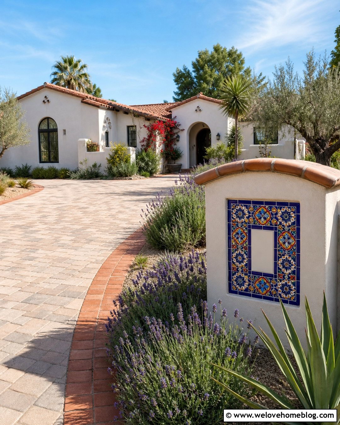 Mosaic Tile Driveway Address Sign - 45 driveway address sign ideas