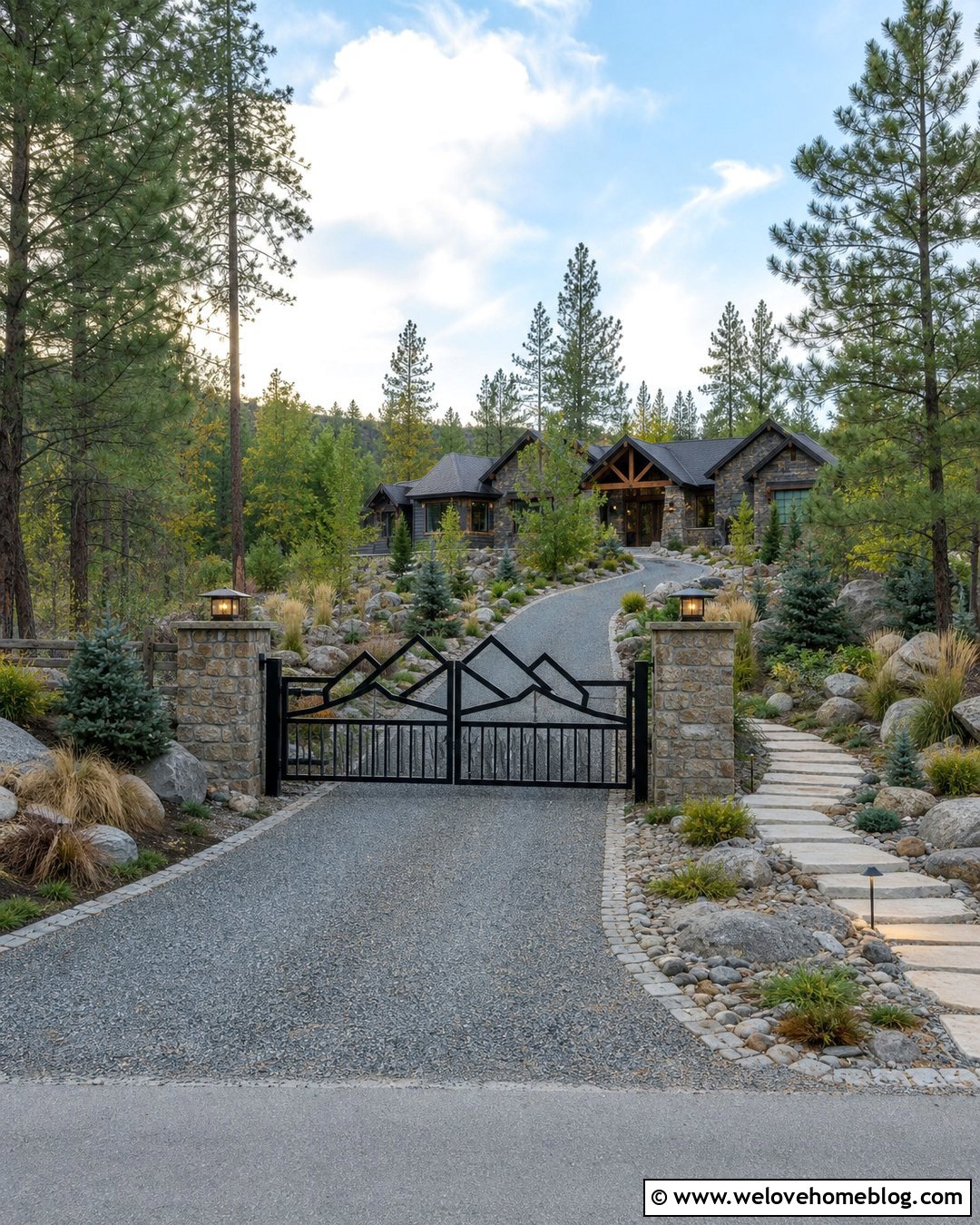 Mountain View Driveway Gate - 40 unique driveway gates