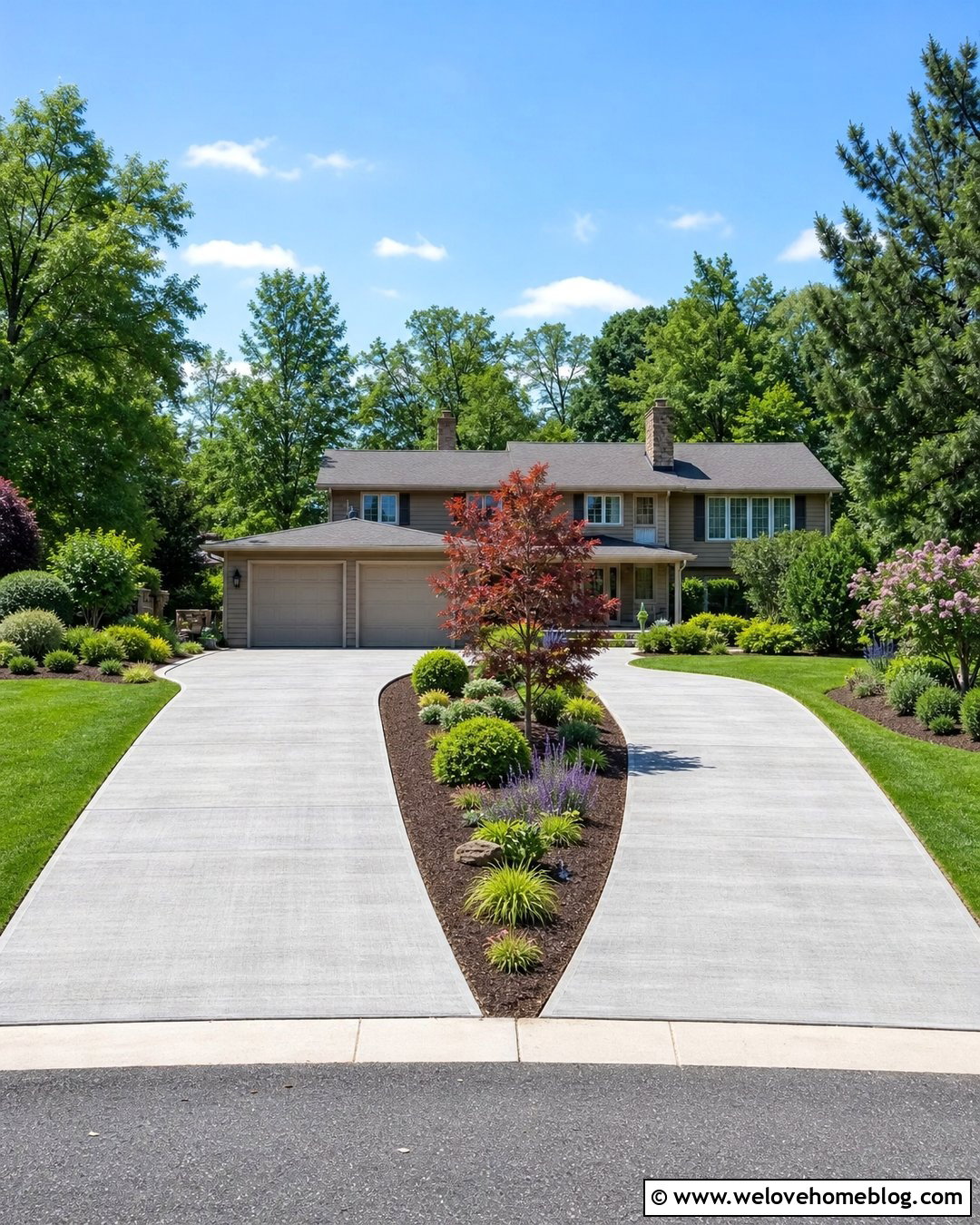 Mulch Bed Landscape Between Driveways - 20 landscape between driveways ideas
