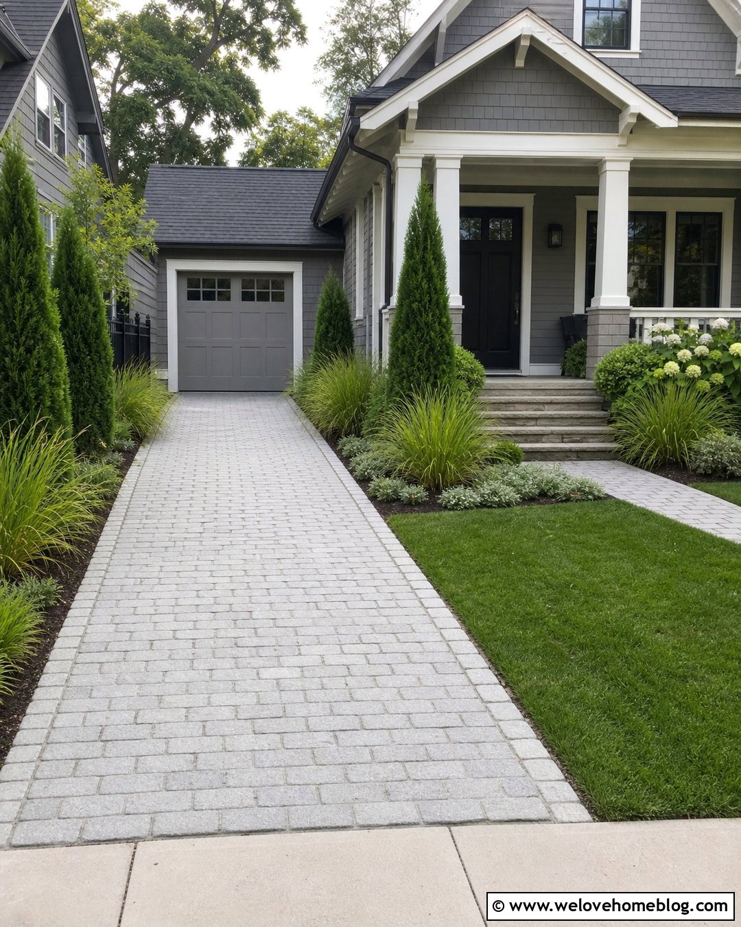 Narrow Cobblestone Driveway Entrance - 30 Cobble Stone Driveway Entrance Ideas