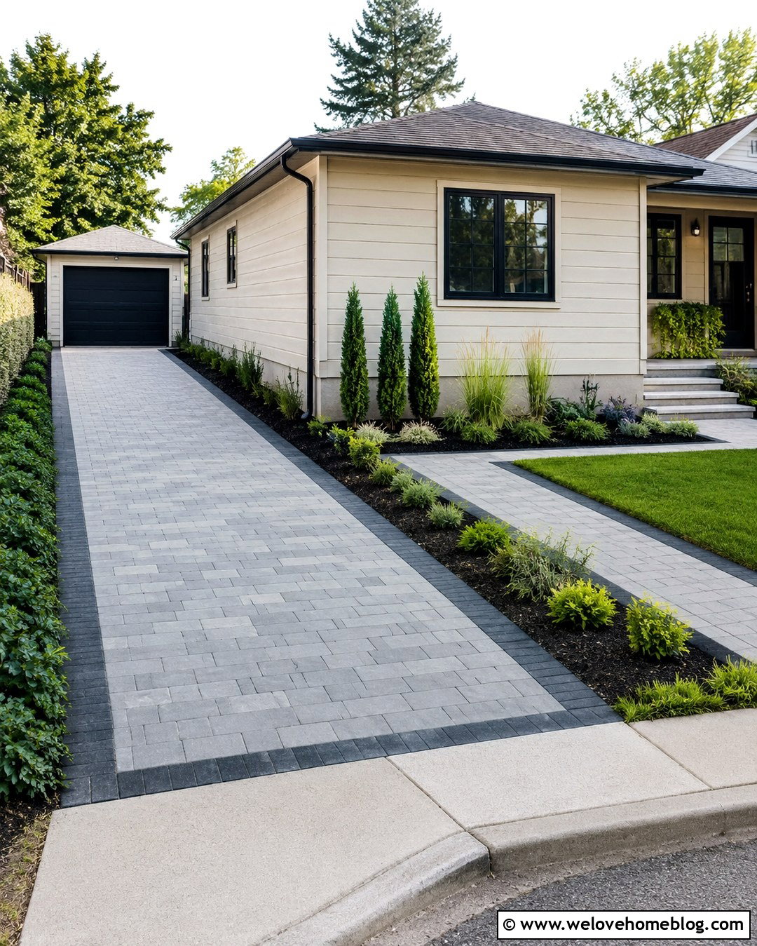 Narrow Corner Driveway - 20 Corner Driveway Ideas