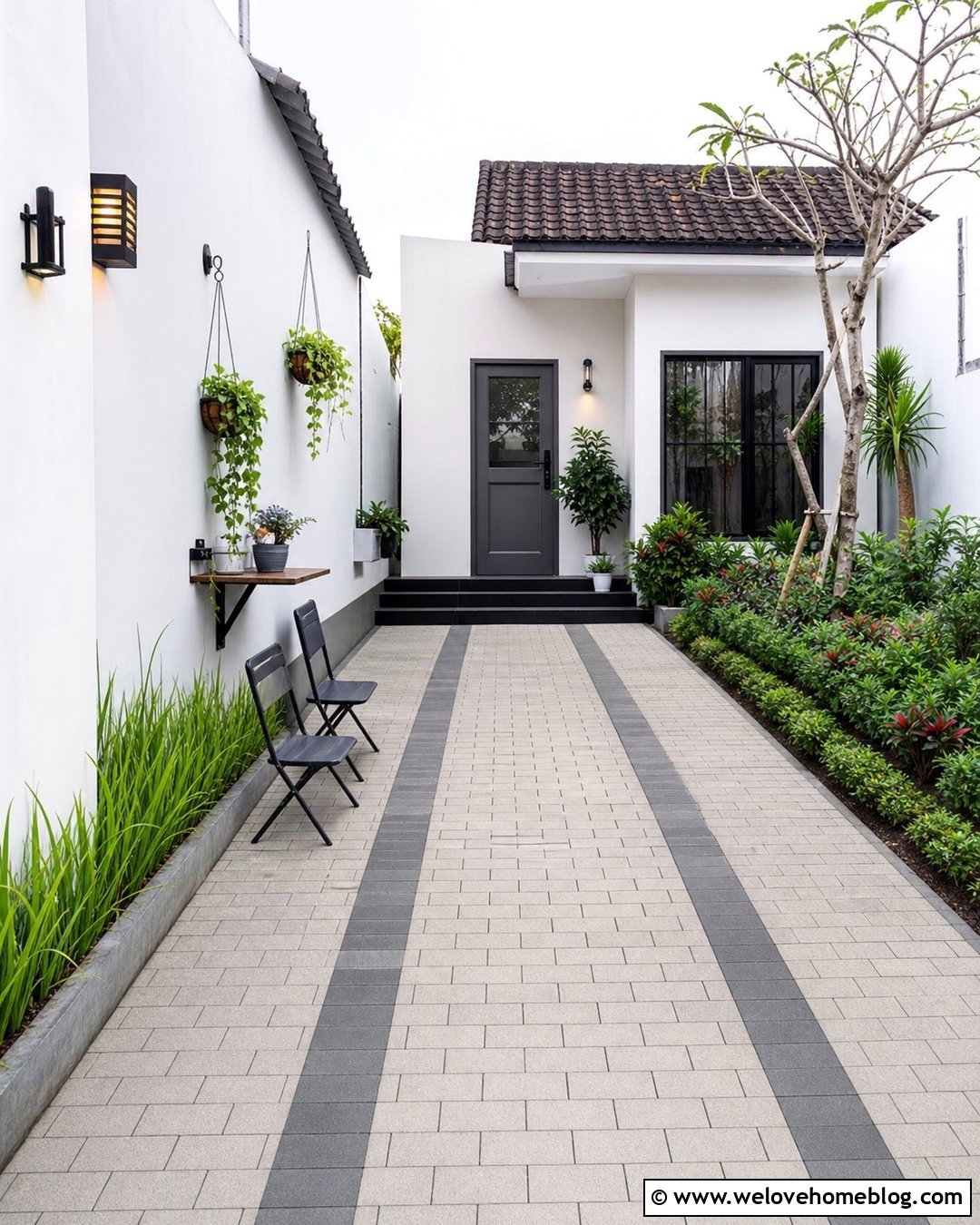 Narrow Driveway Bistro Hangout - 20 driveway hangout ideas
