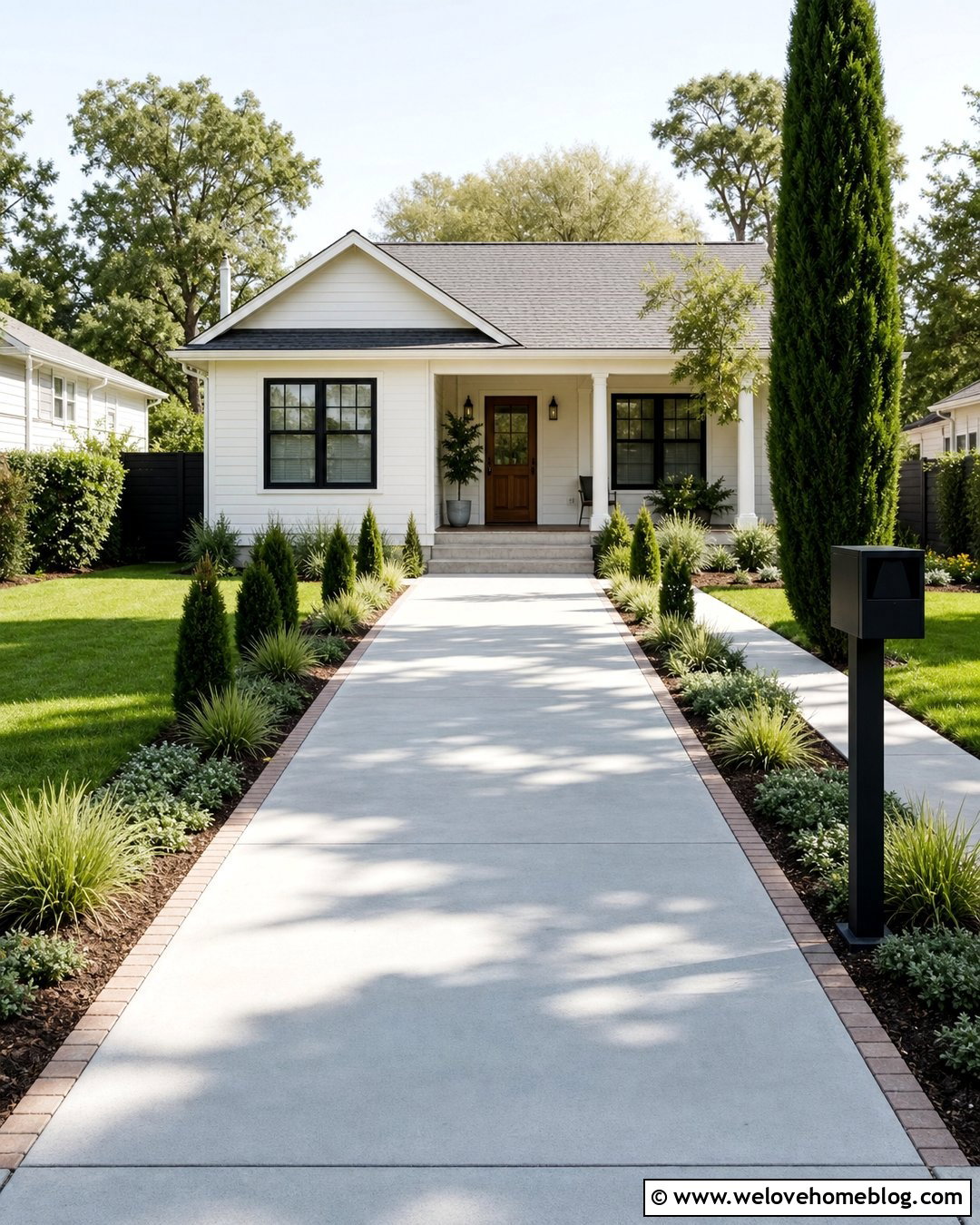 Narrow Driveway Entrance - 35 End Of Driveway Landscaping Ideas