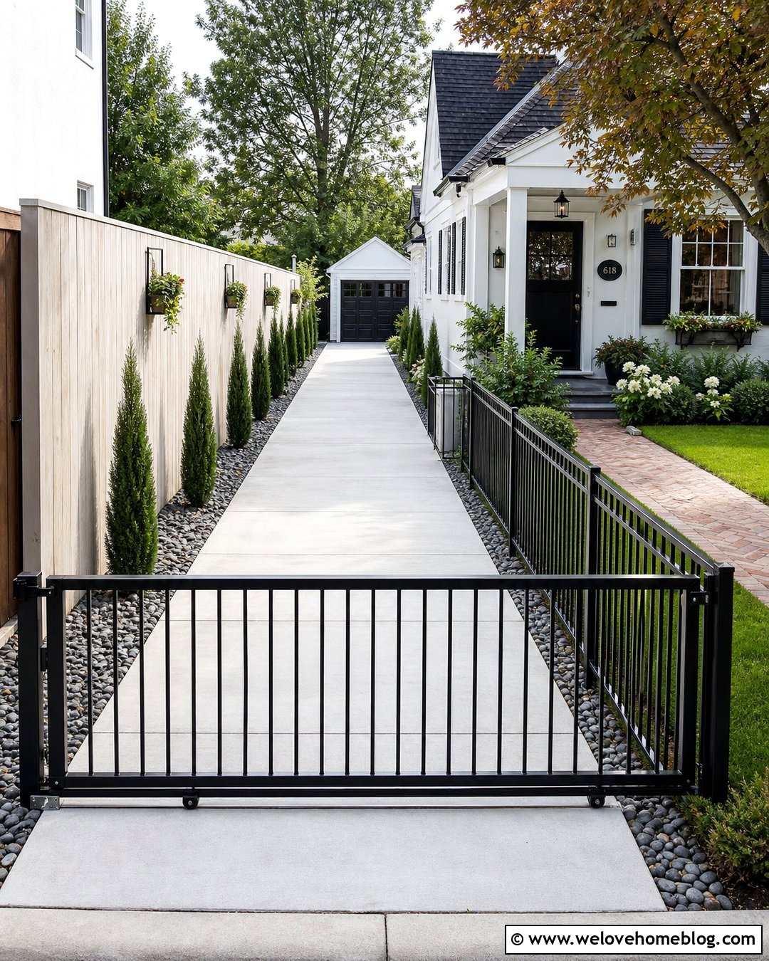 25 Driveway Fencing Ideas for Privacy, Safety, and Style