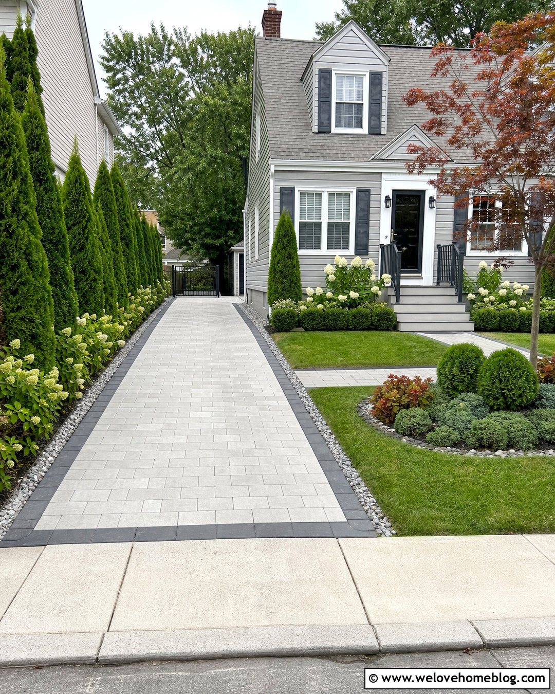 Narrow Front Driveway For Small Yard - 45 Front Driveway Ideas