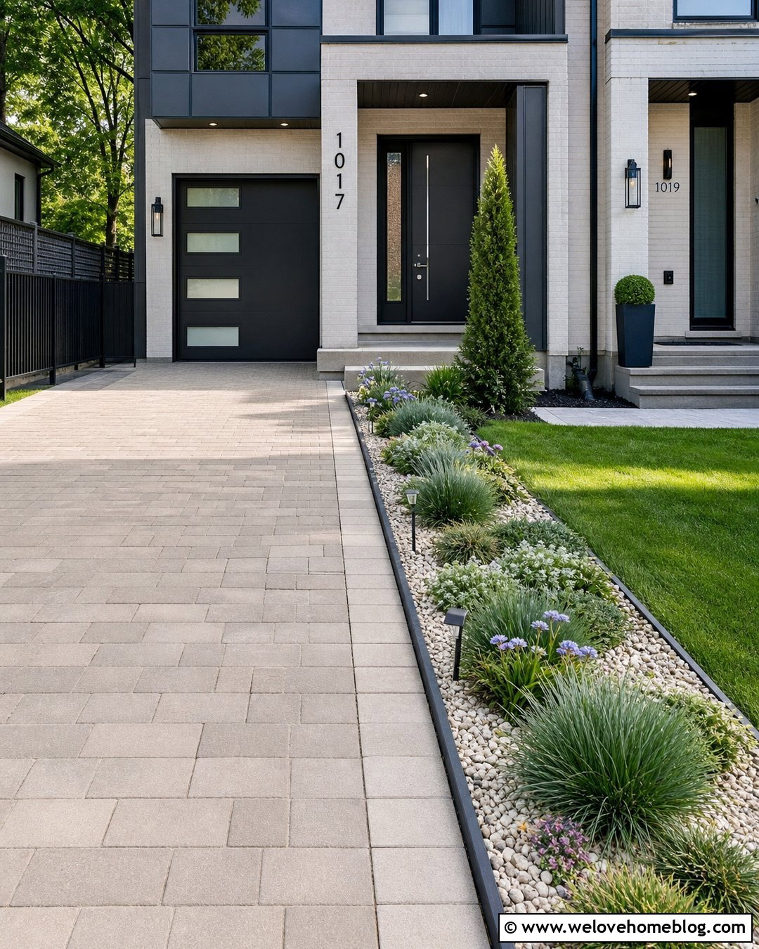Narrow Garden Bed Next To Paver Driveway - 20 Garden Bed Next To Driveway Ideas