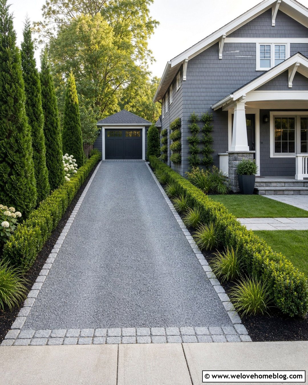 20 Cobblestone and Gravel Driveway Ideas for Rustic Homes
