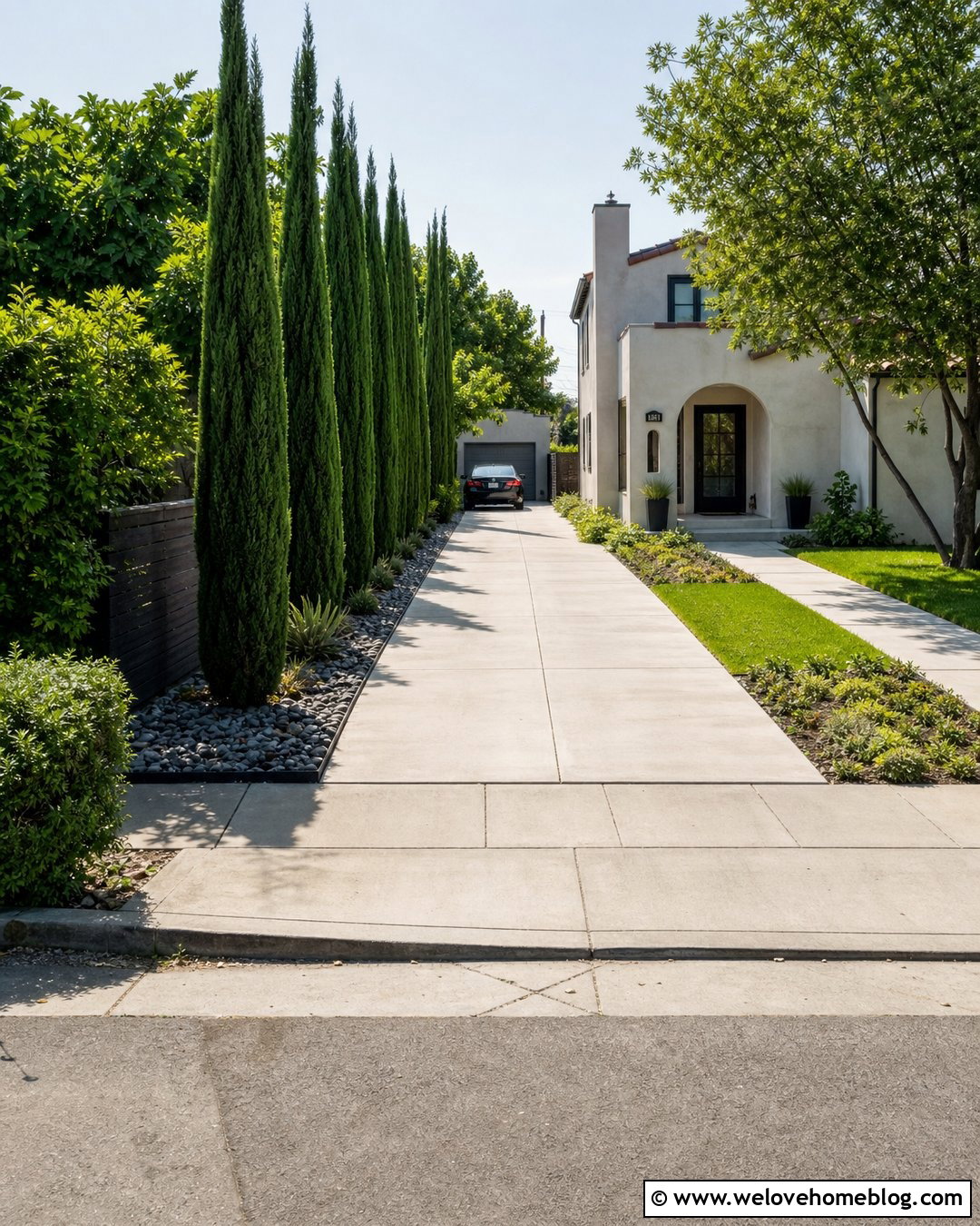 Narrow Italian Cypress Driveway - 20 Italian Cypress Driveway Ideas