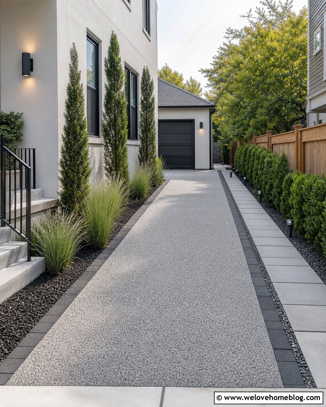 20 Permeable Concrete Driveway Ideas for Greener Modern Homes
