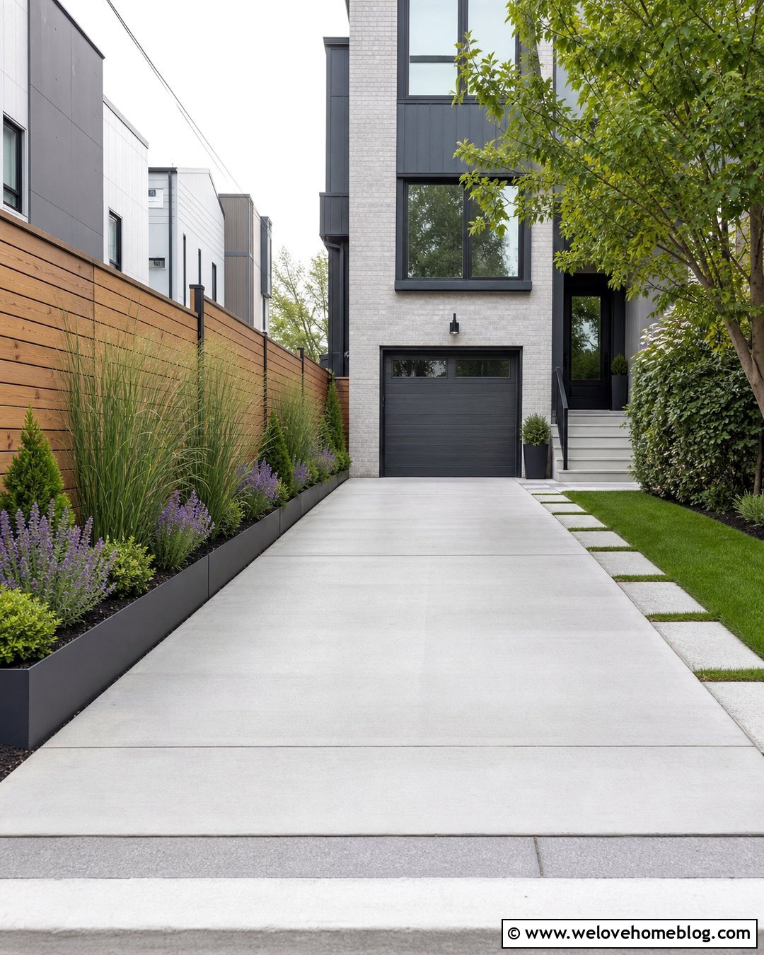 Narrow Planter Boxes For A Small Driveway - 20 Driveway Planter Box Ideas