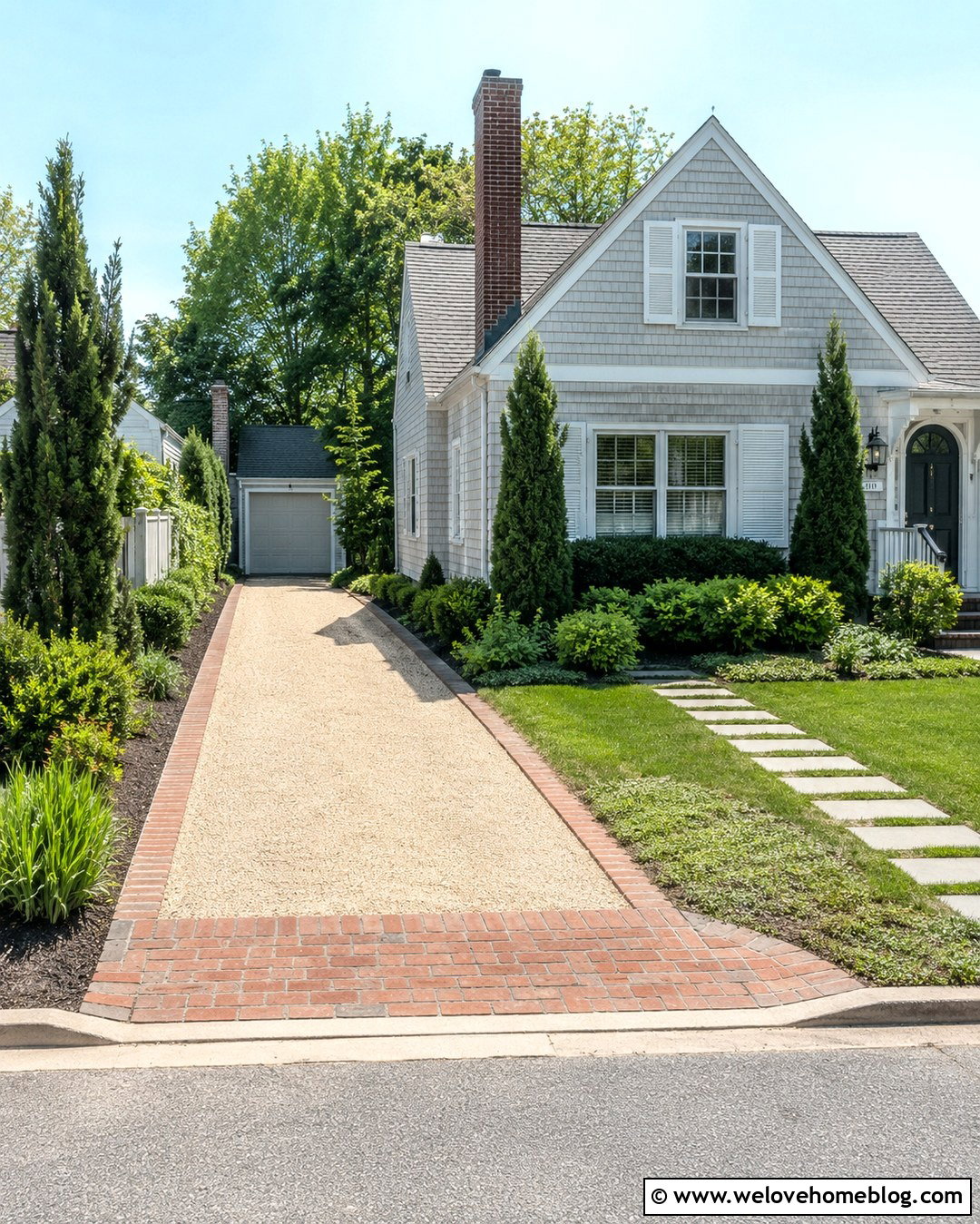 Narrow Sand Driveway For A Small Front Yard - 20 Sand Driveway Ideas