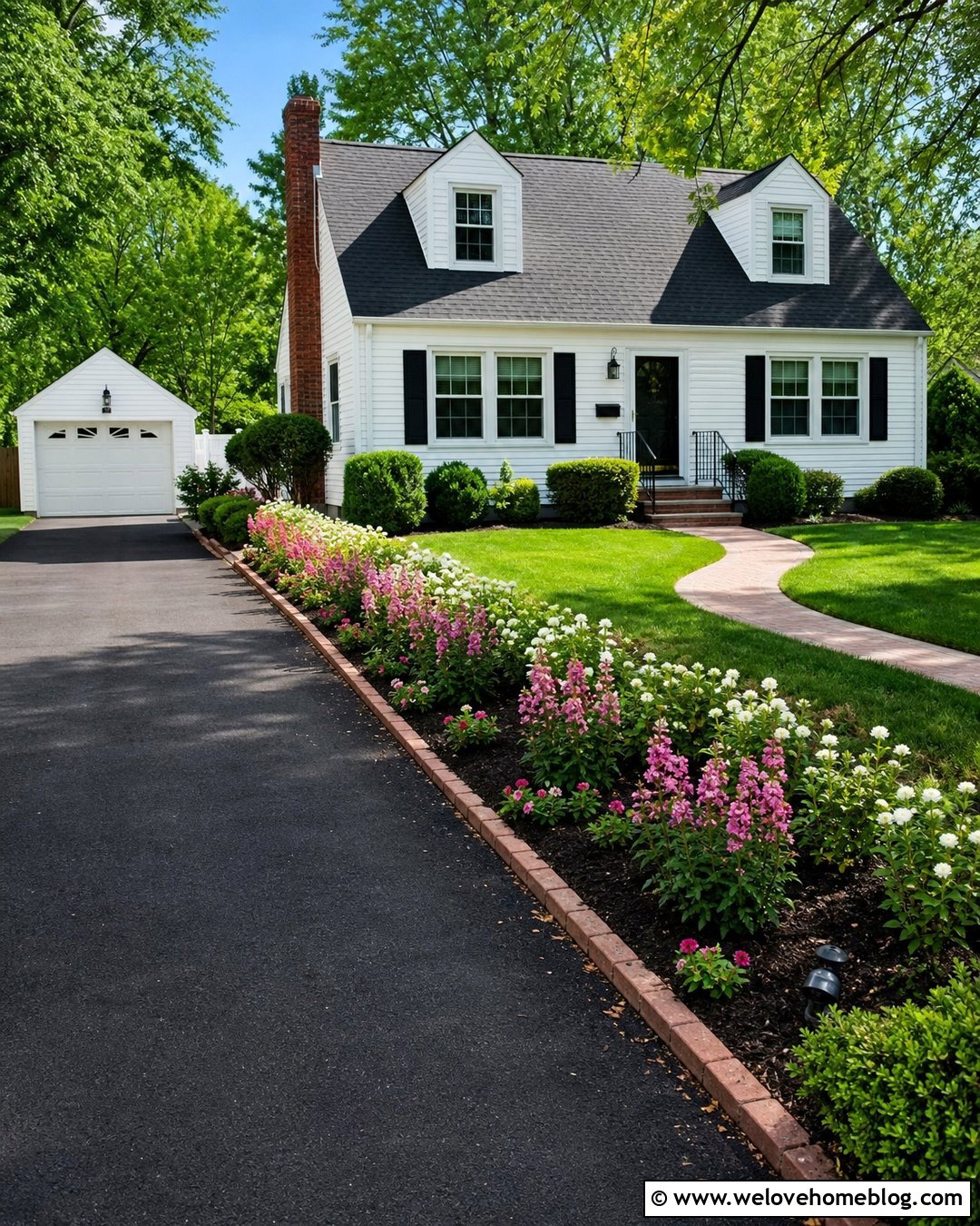 Narrow Side Driveway Flower Bed - 45 side of driveway landscaping ideas