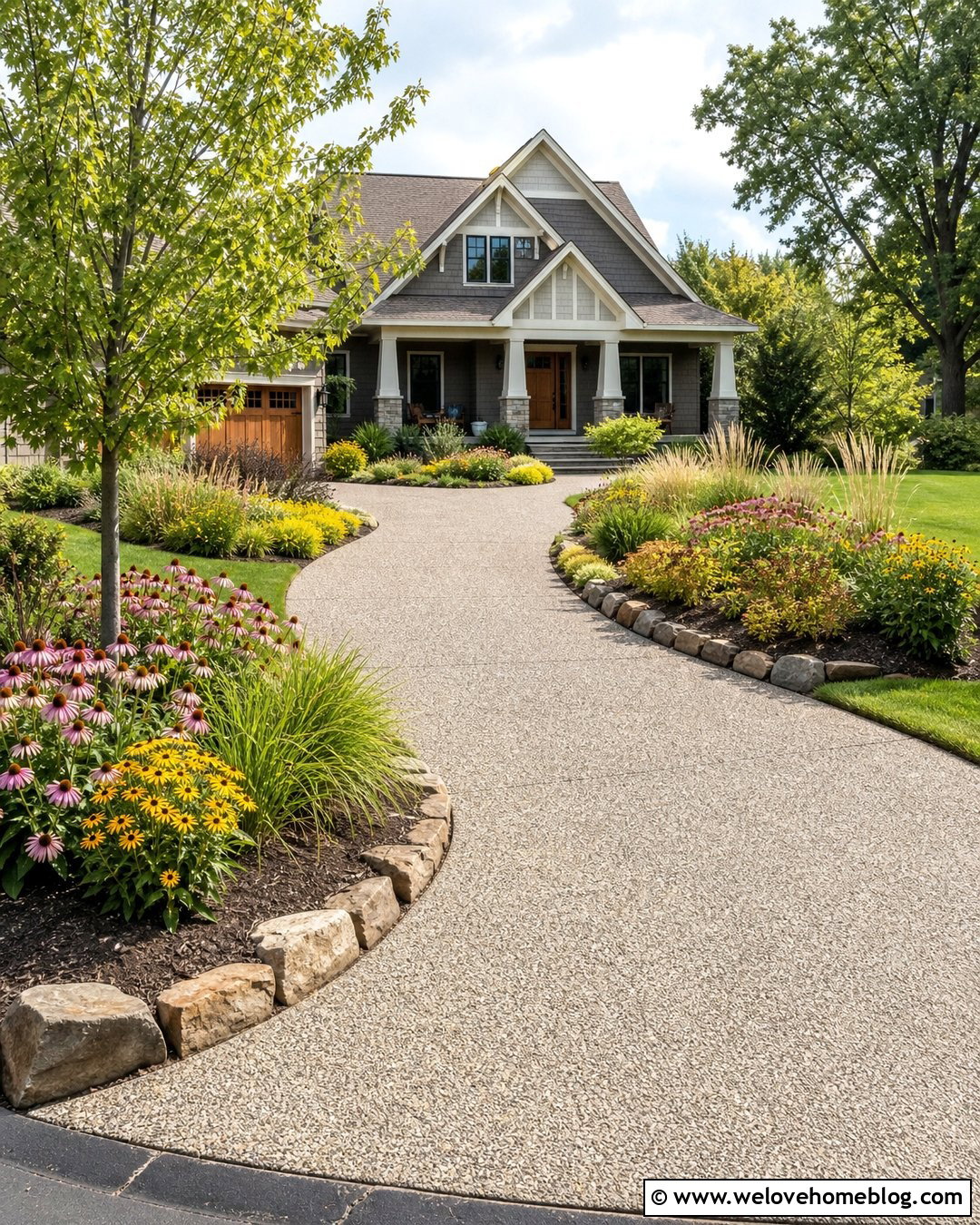 30 Driveway Garden Ideas for Lush and Welcoming Curb Appeal