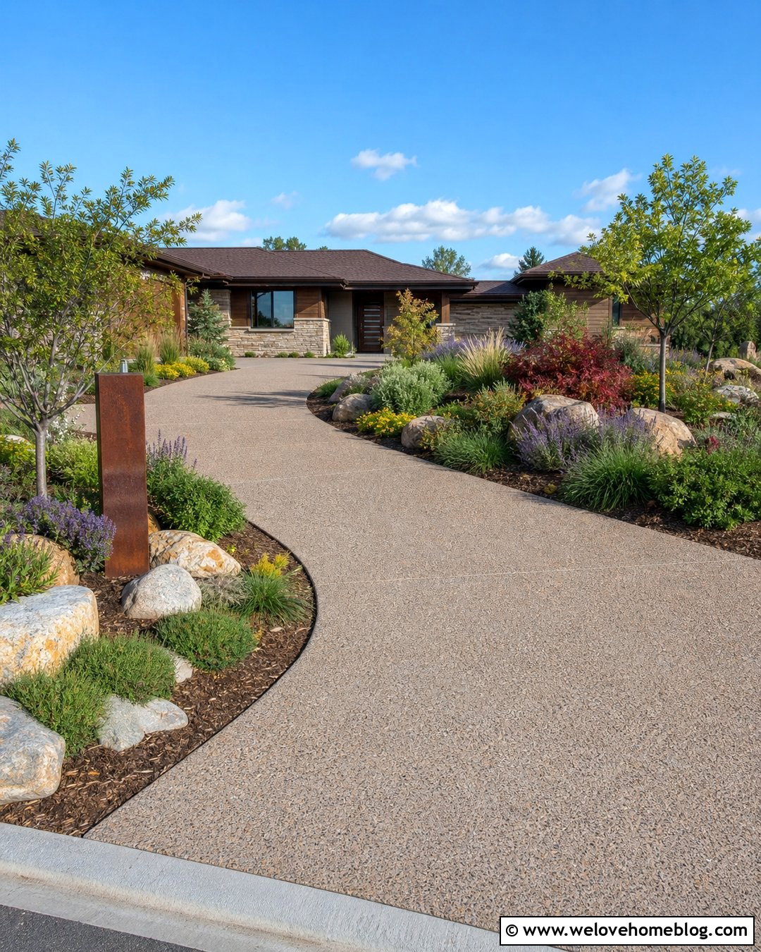 Native Plant Driveway Entrance - 25 driveway entrance ideas