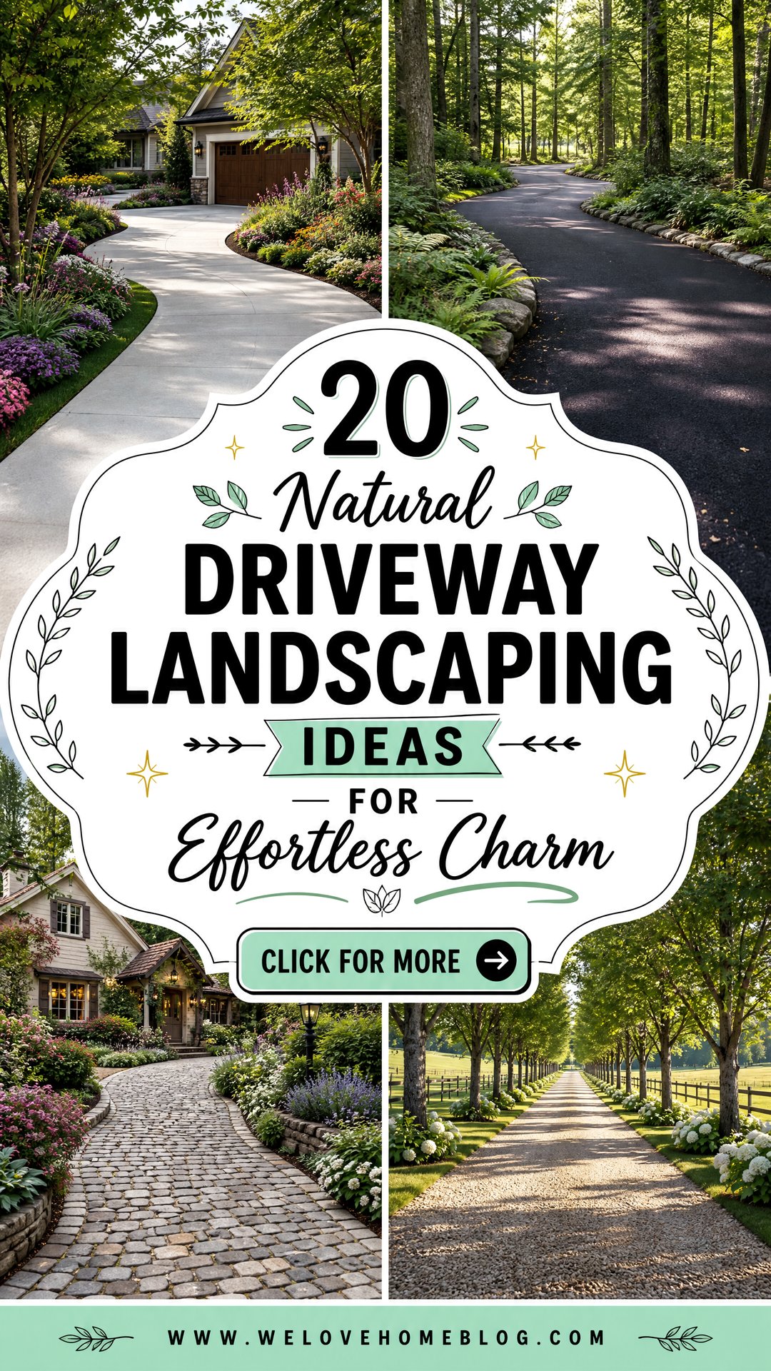 20 Natural Driveway Landscaping Ideas for Effortless Charm - 20 Natural Driveway Landscaping Ideas for Effortless Charm