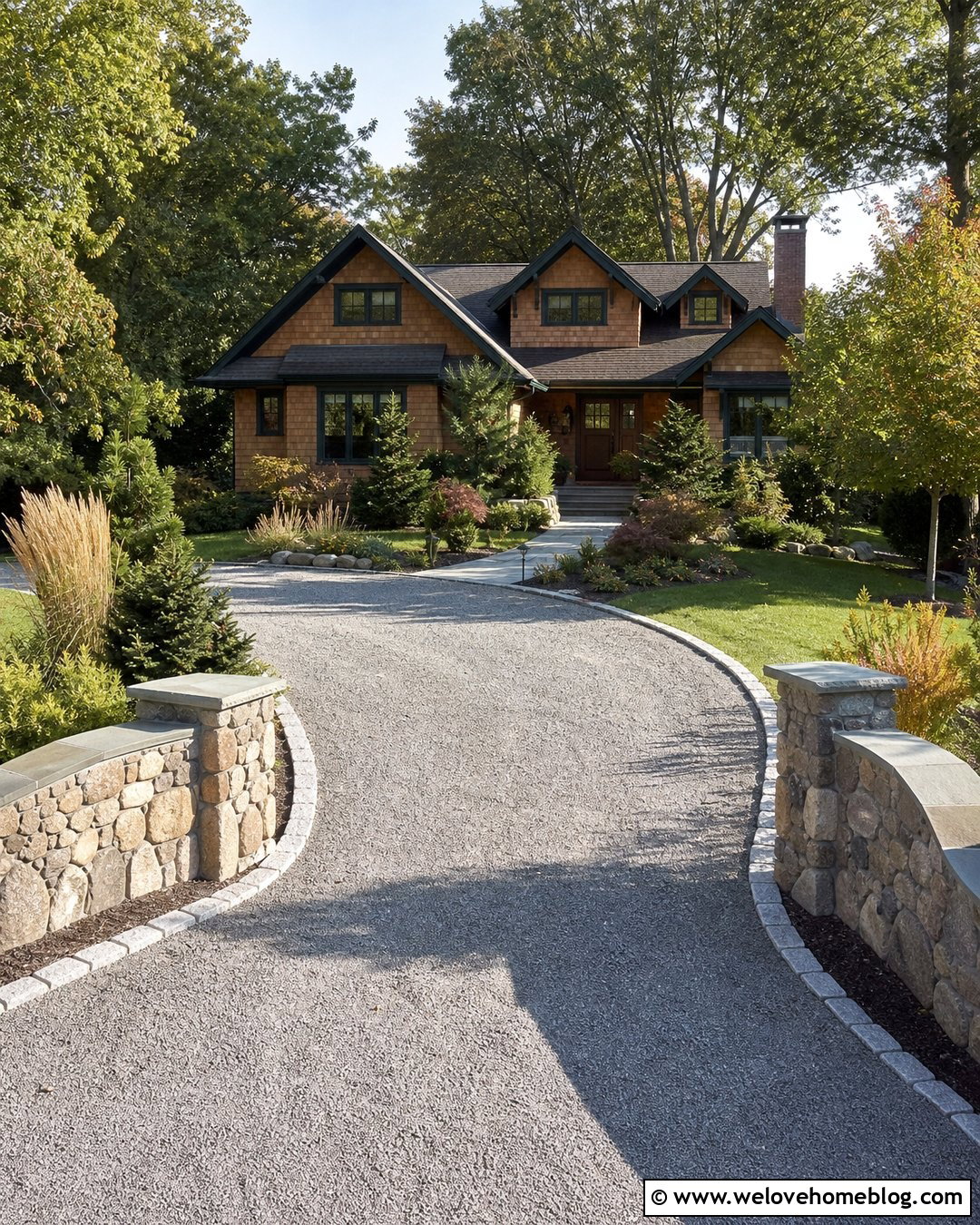 20 Curved Driveway Entrance Walls Ideas With Timeless Style