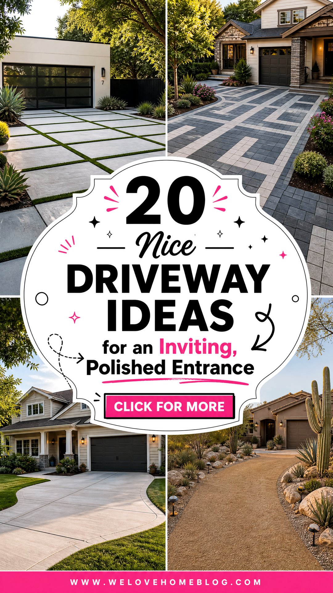 20 Nice Driveway Ideas for an Inviting Polished Entrance - 20 Nice Driveway Ideas for an Inviting, Polished Entrance