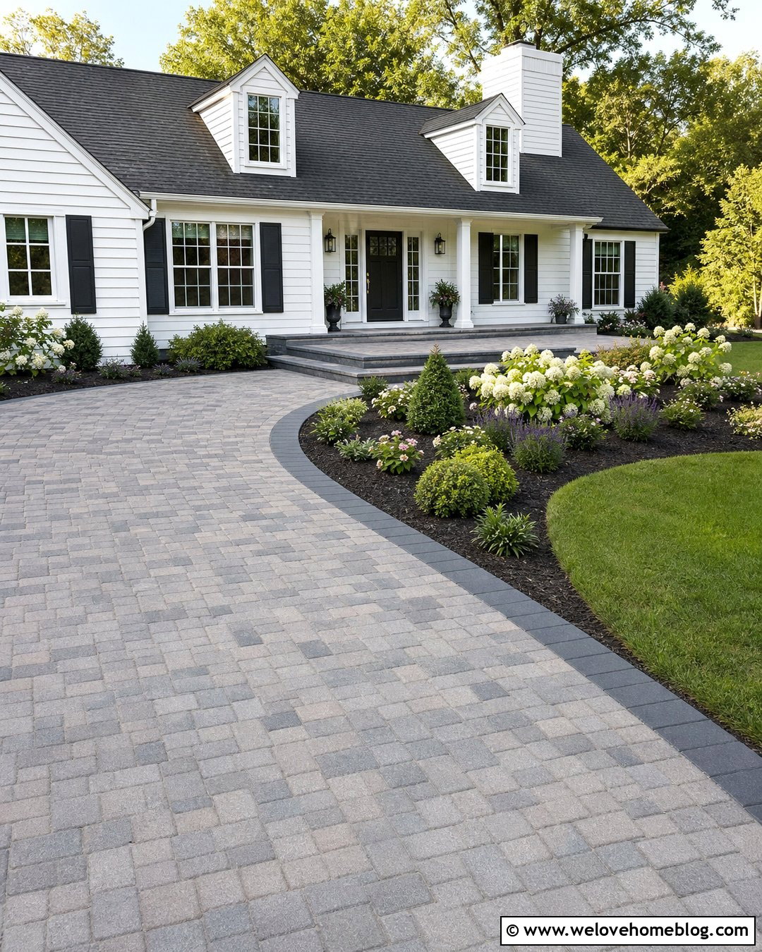 Nicolock Driveway With Matching Walkway - 20 Nicolock Driveway Ideas