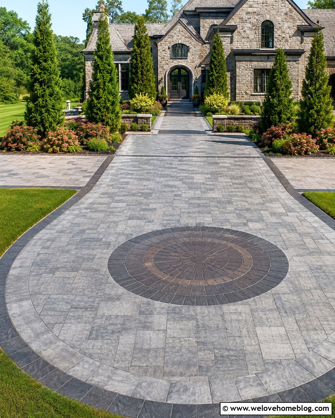 Nicolock Driveway With Paver Inlay - 20 Nicolock Driveway Designs Ideas