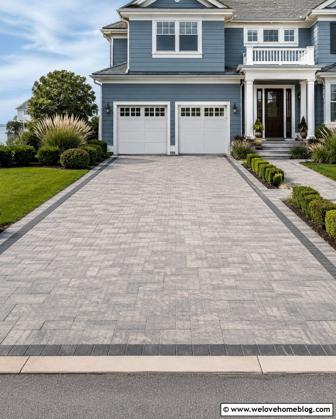 Nicolock Stone Ridge Pavers With Charcoal Border