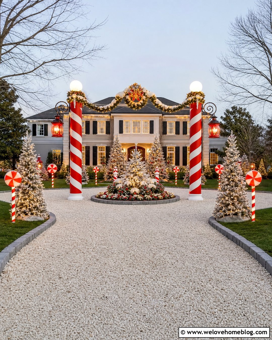 North Pole Driveway Entrance - 25 Driveway Christmas Decorations Ideas