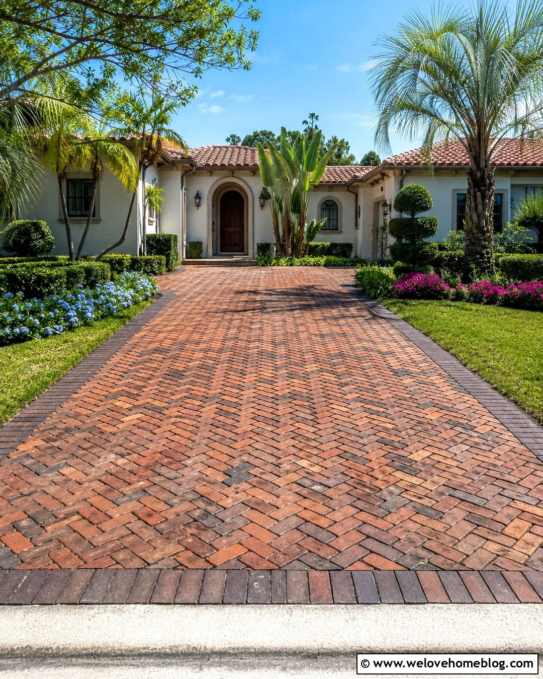 Old Chicago Brick Paver Driveway