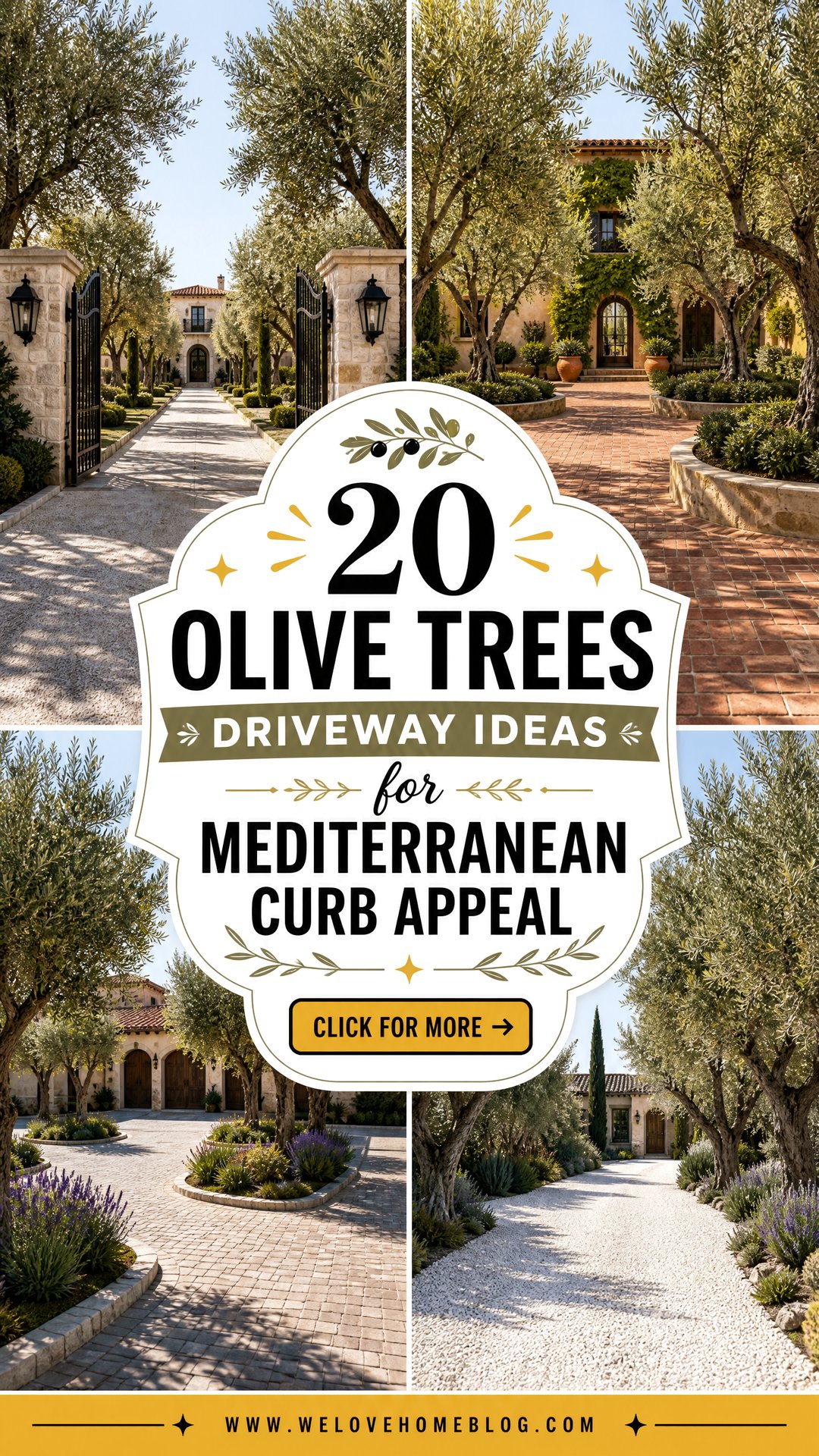 20 Olive Trees Driveway Ideas for Mediterranean Curb Appeal - 20 Olive Trees Driveway Ideas for Mediterranean Curb Appeal