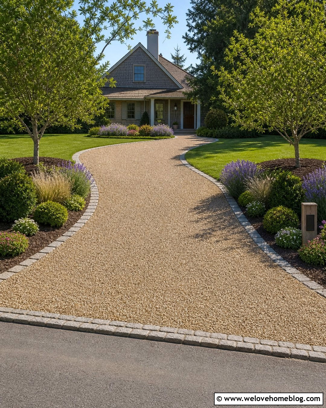 Open Gravel Driveway Entrance - 25 driveway entrance ideas