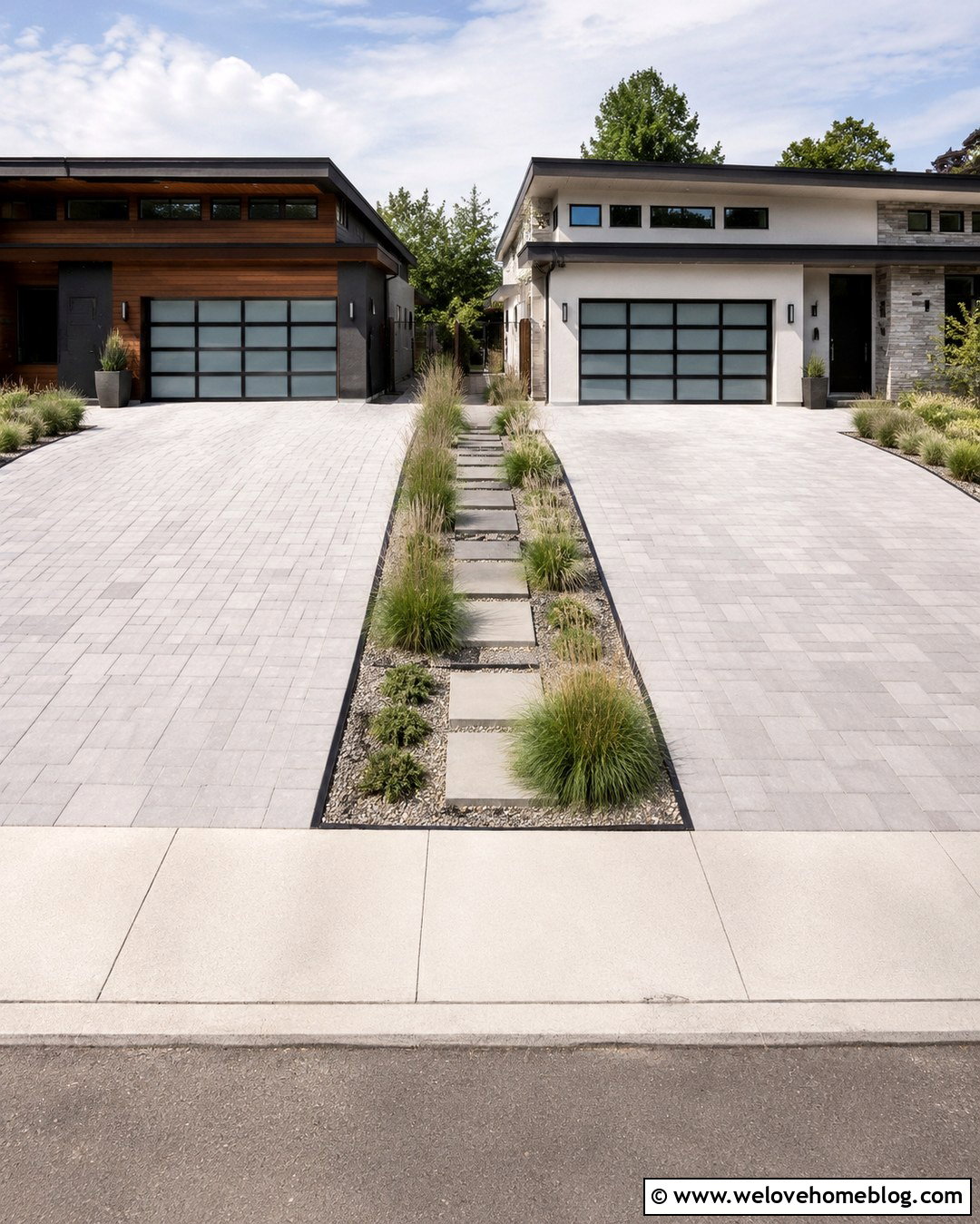 Ornamental Grass Landscaping Between Driveways - 20 landscaping between driveways ideas