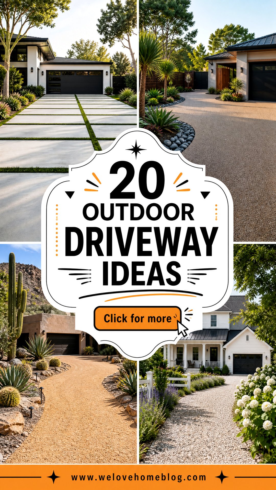 20 Outdoor Driveway Ideas to Refresh Your Home Exterior - 20 Outdoor Driveway Ideas to Refresh Your Home Exterior