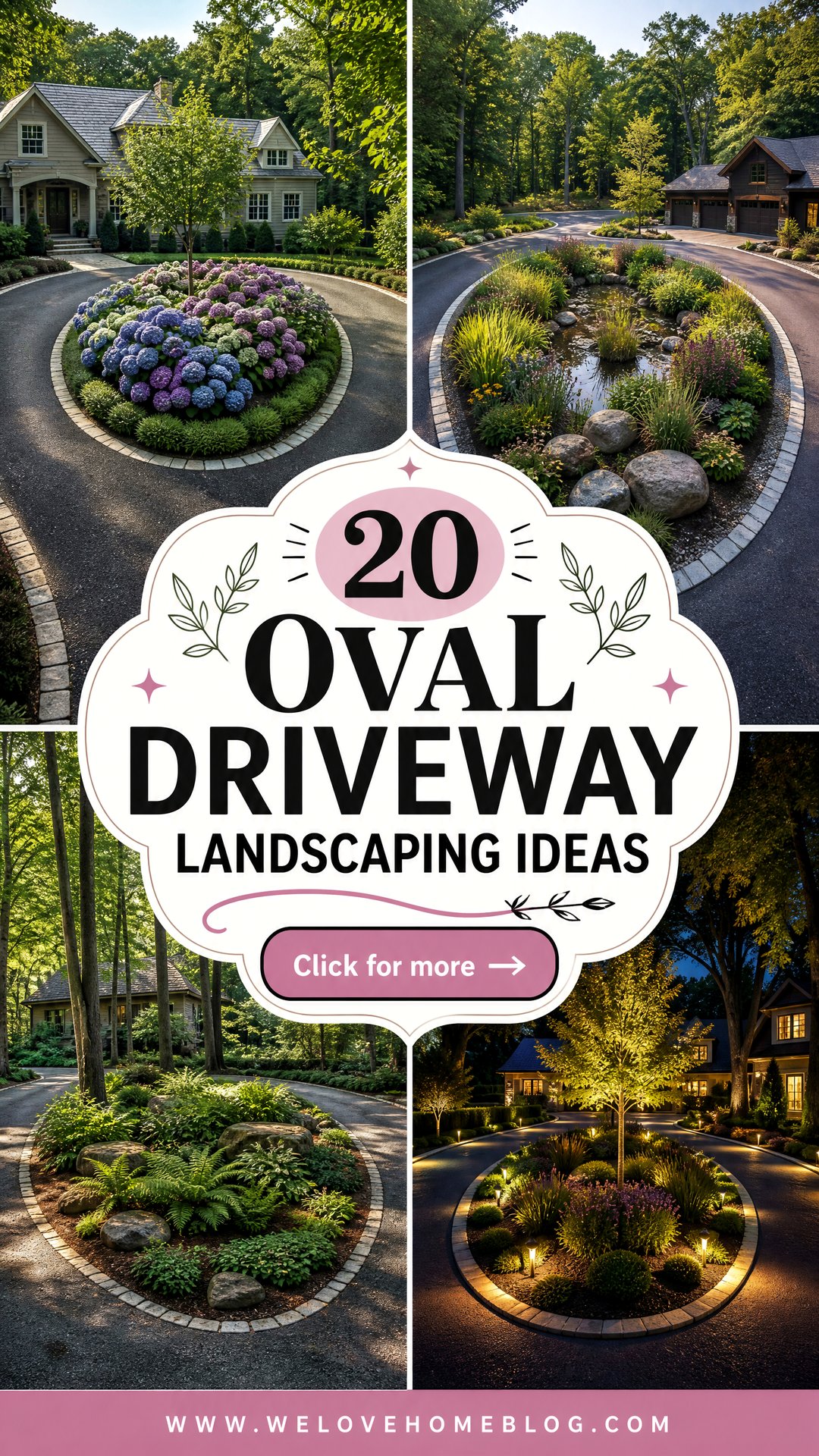 20 Oval Driveway Landscaping Ideas for Polished Curb Appeal - 20 Oval Driveway Landscaping Ideas for Polished Curb Appeal