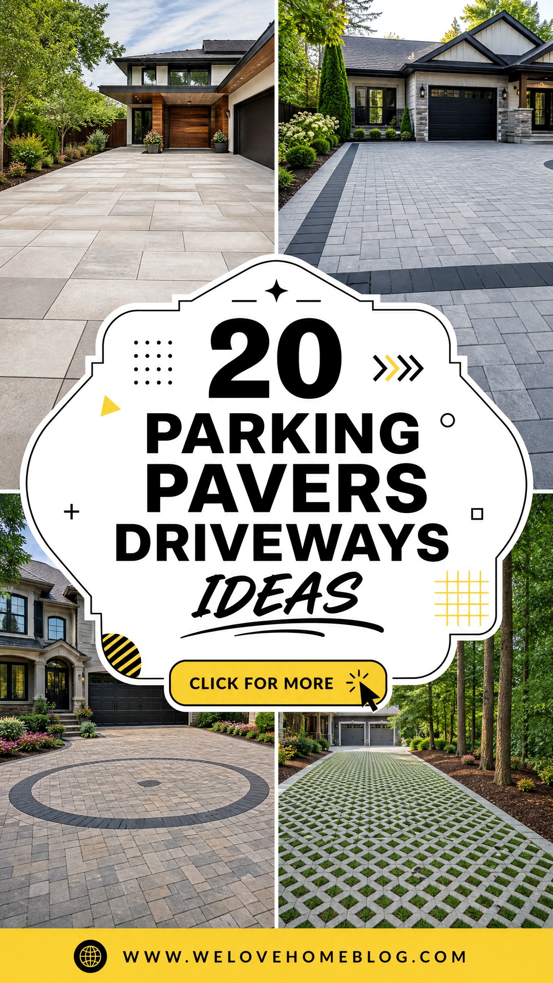 20 Parking Pavers Driveways Ideas for Smarter Home Design - 20 Parking Pavers Driveways Ideas for Smarter Home Design