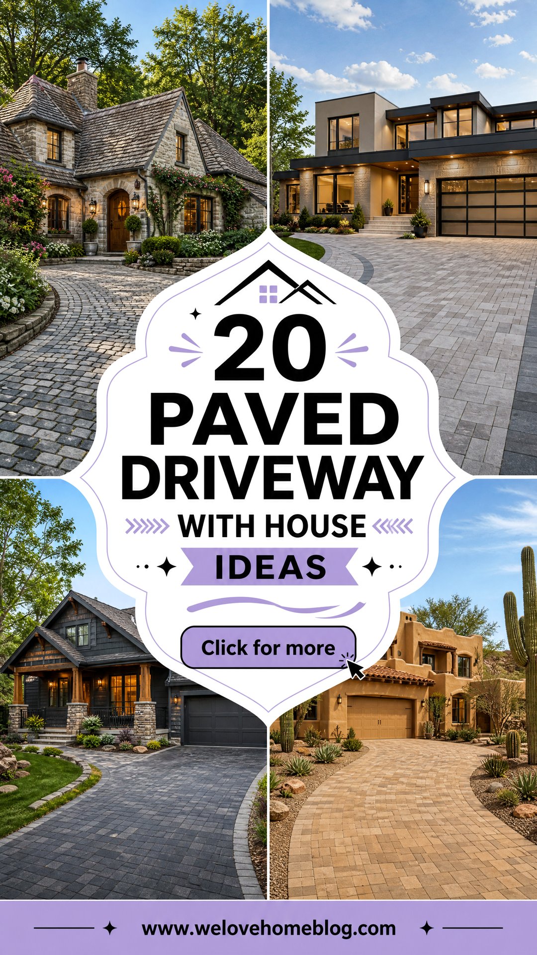 20 Paved Driveway With House Ideas for Cohesive Curb Appeal - 20 Paved Driveway With House Ideas for Cohesive Curb Appeal