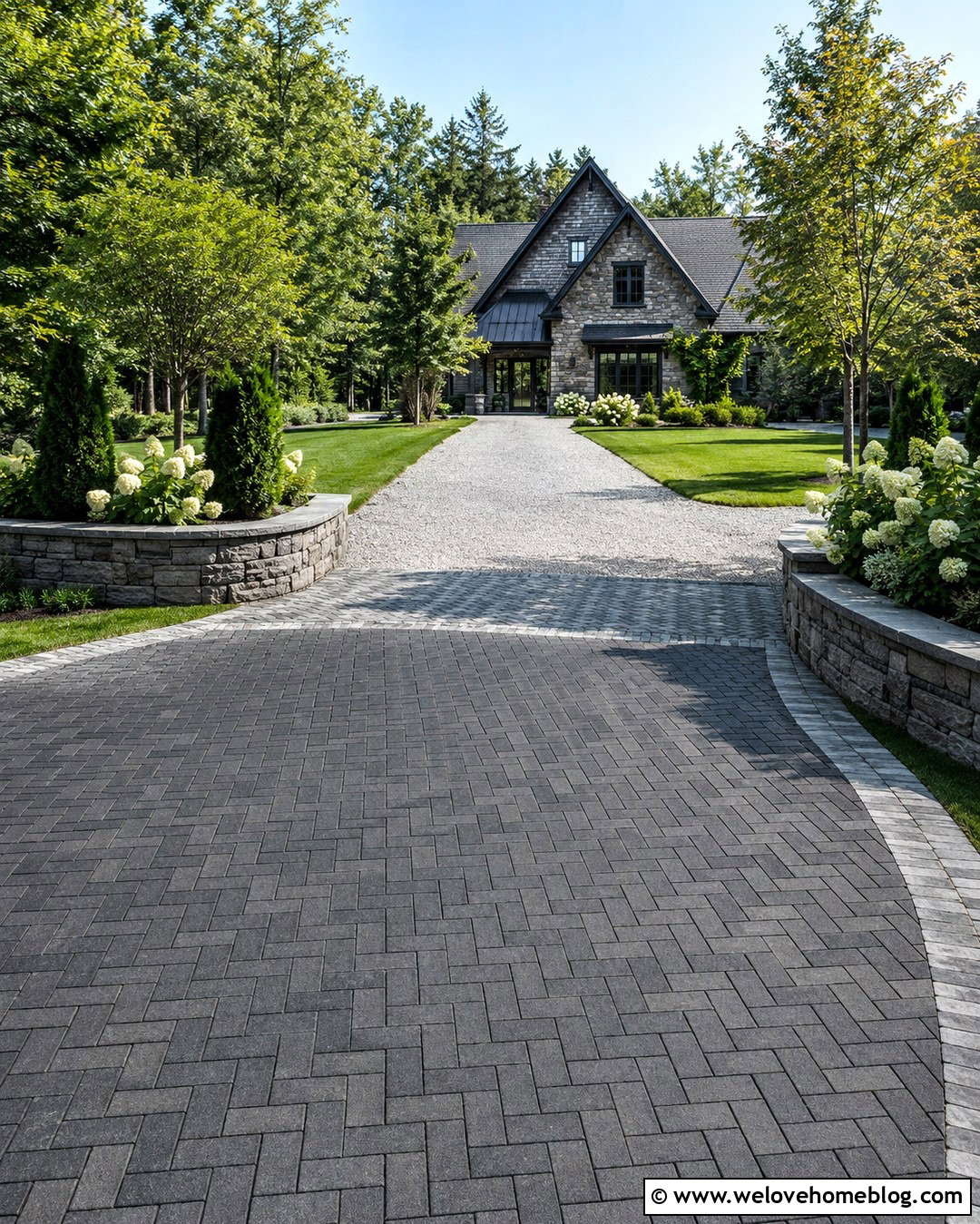Paver Acreage Driveway - 20 Acreage Driveway Ideas