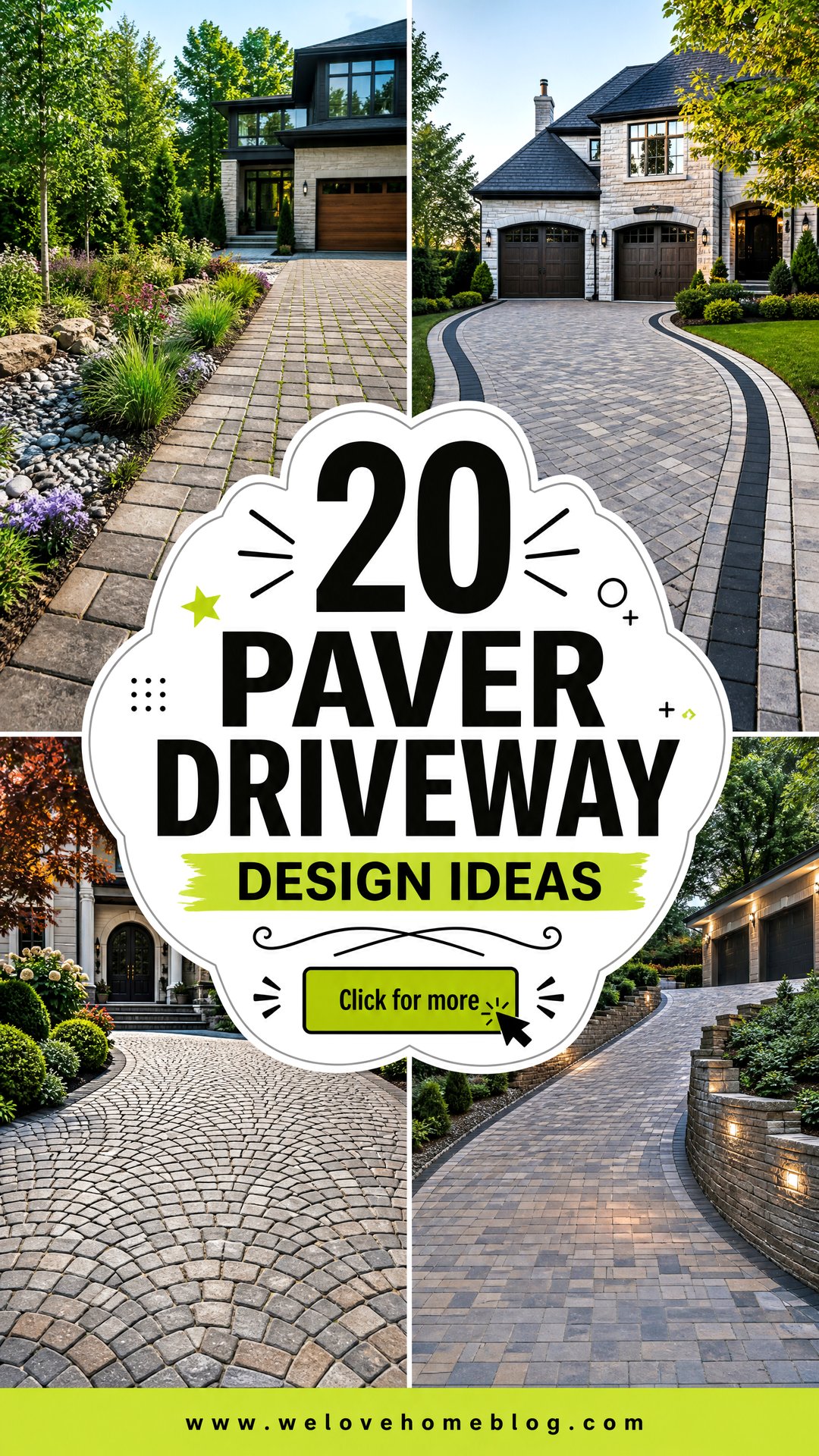 20 Paver Driveway Design Ideas for a Stylish First Look - 20 Paver Driveway Design Ideas for a Stylish First Look