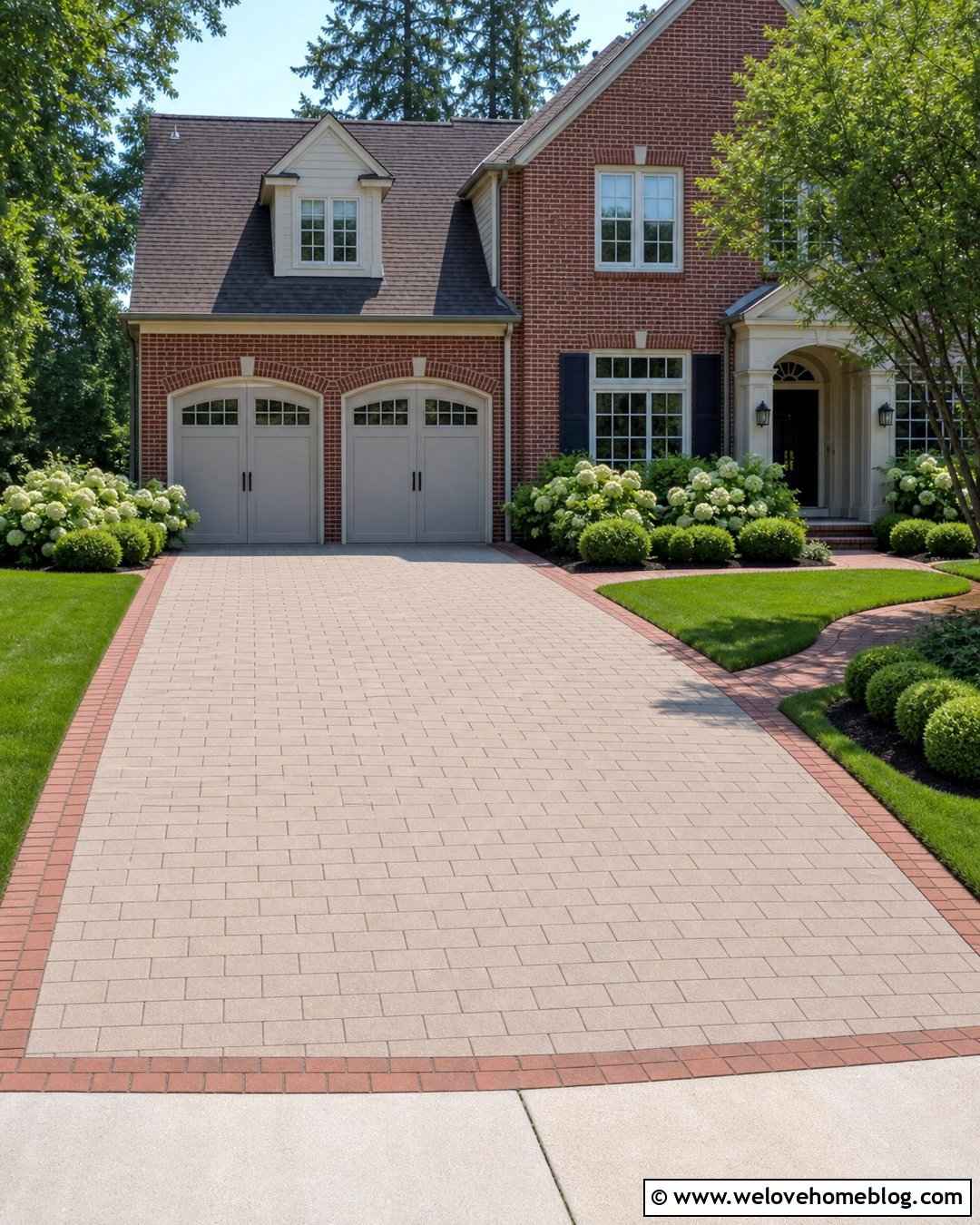 Paver Driveway Extension With Brick Border - 25 Paver Driveway Extension Ideas