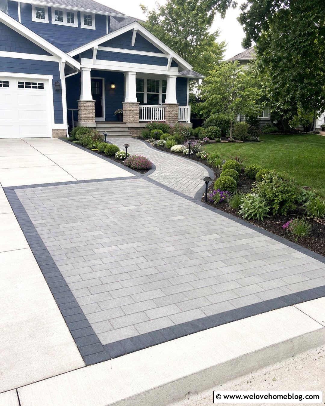 Paver Driveway Extension With Walkway - 25 Paver Driveway Extension Ideas