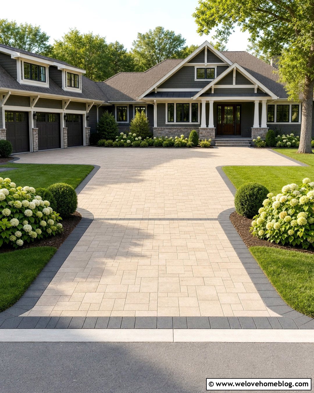 Paver Driveway Turnaround Court - 20 Turnaround Driveway Ideas