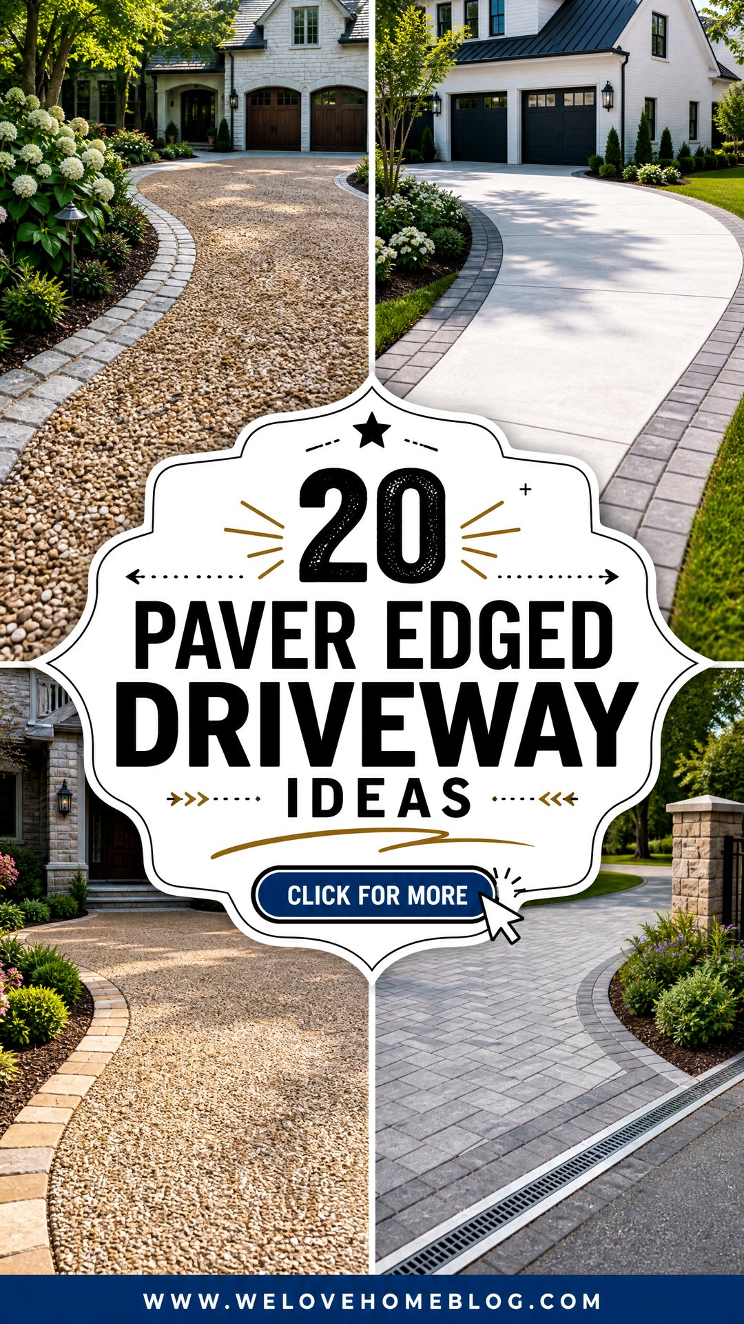 20 Paver Edged Driveway Ideas for a Crisp Refined Border - 20 Paver Edged Driveway Ideas for a Crisp, Refined Border