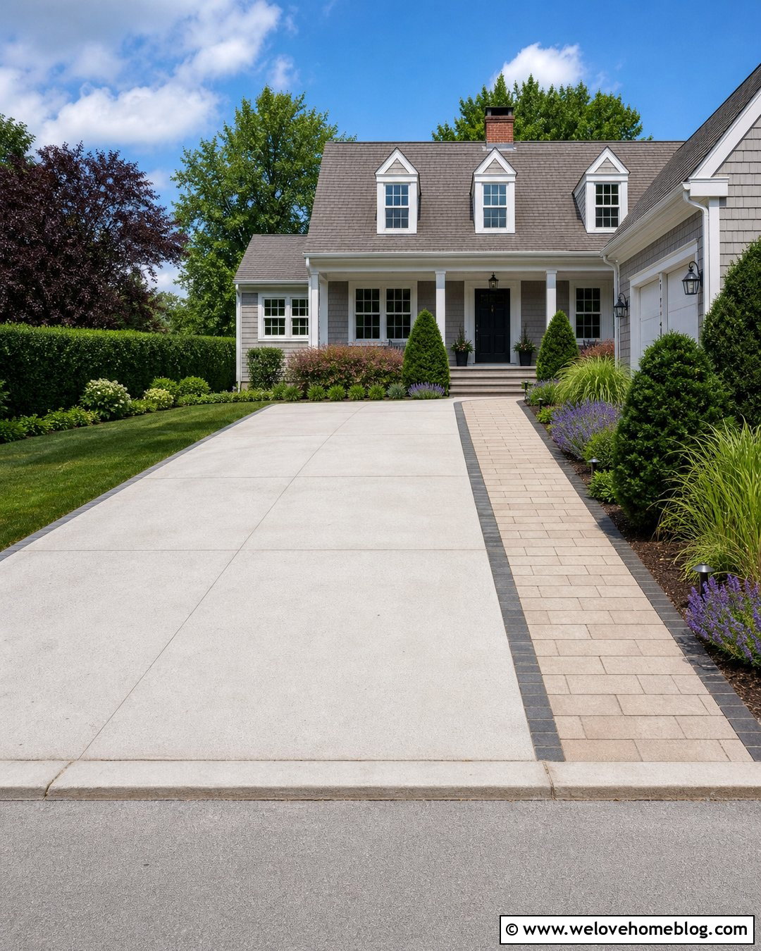Paver Walkway Beside A Driveway - 20 Adding Pavers To Side Of Driveway Ideas