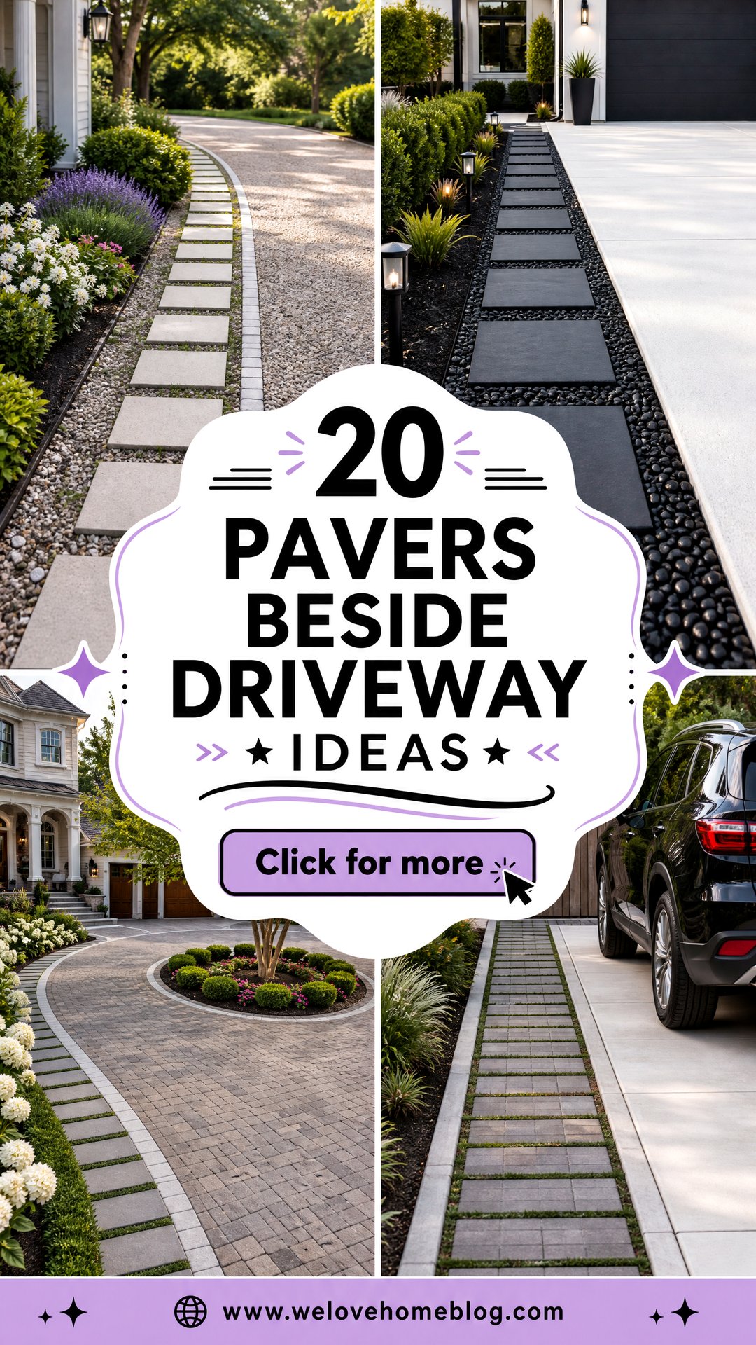 20 Pavers Beside Driveway Ideas for a Neat Stylish Edge - 20 Pavers Beside Driveway Ideas for a Neat, Stylish Edge