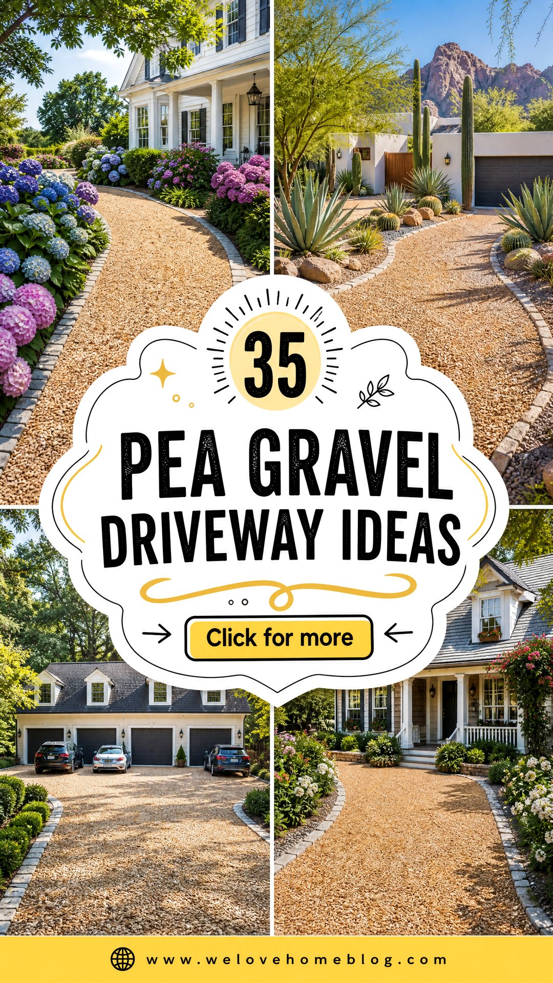 35 Pea Gravel Driveway Ideas for a Charming Country Look - 35 Pea Gravel Driveway Ideas for a Charming Country Look