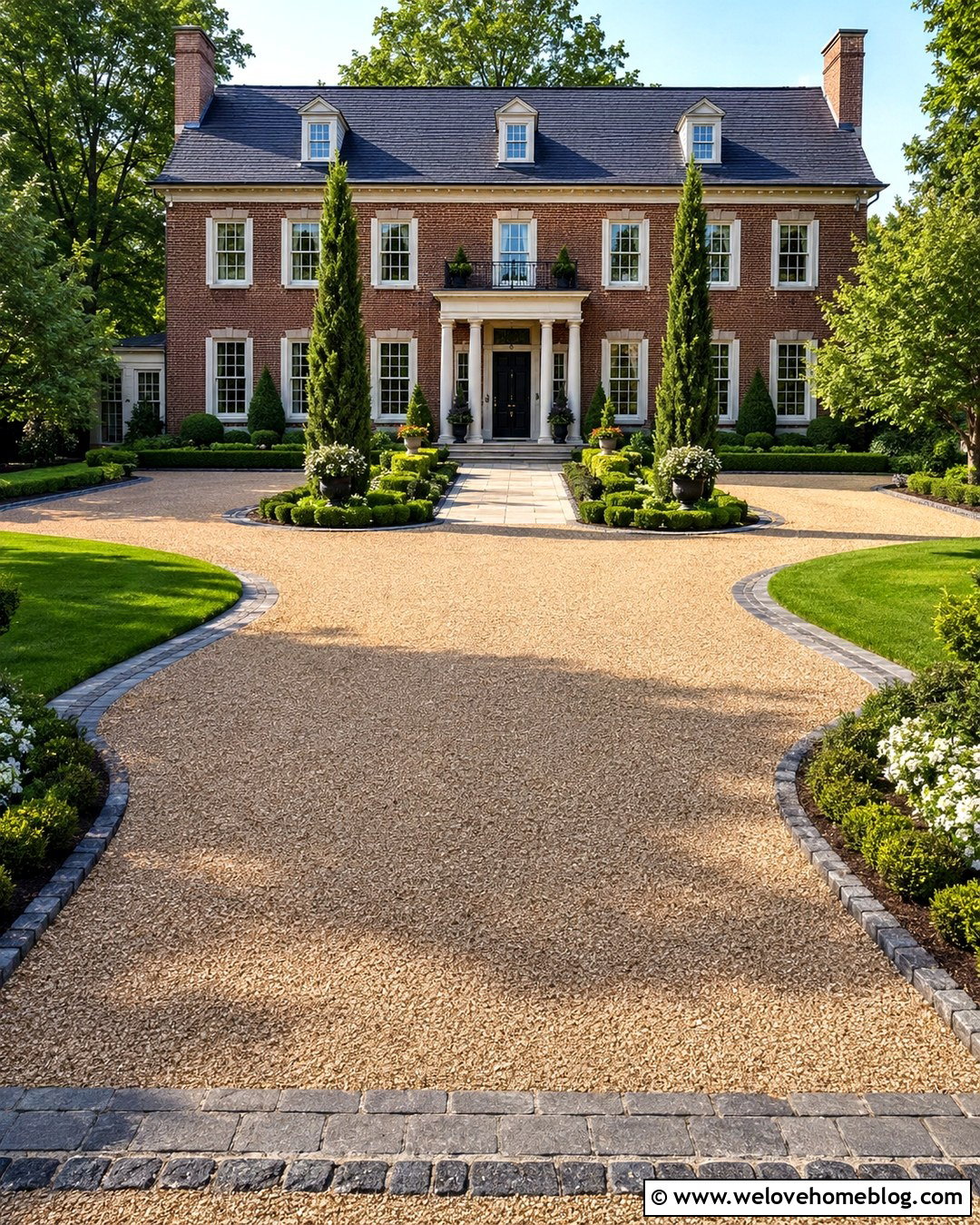 Pea Gravel Driveway With Belgian Block Edging - 20 Pea Gravel Driveway Edging Ideas