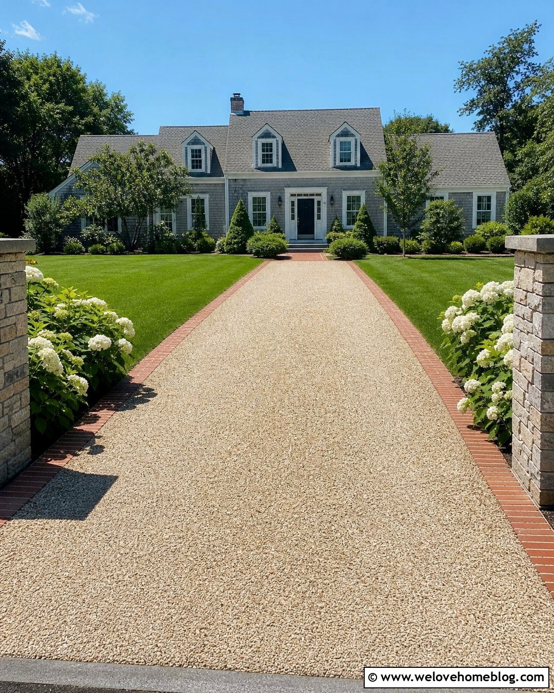 Pea Gravel Driveway With Honeycomb Grid - 20 How To Keep Gravel In Place Driveways Ideas