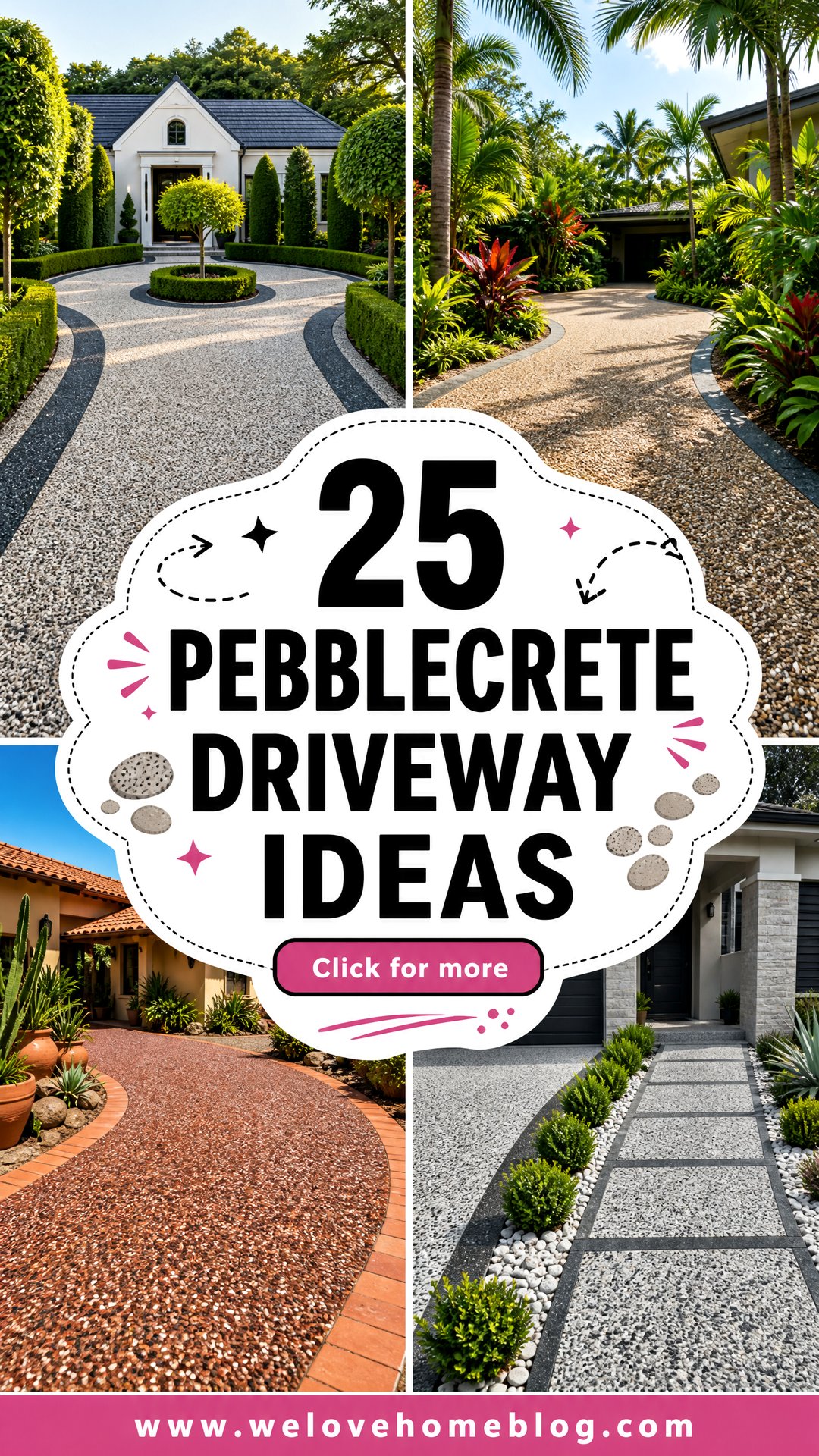 25 Pebblecrete Driveway Ideas for a Durable Modern Finish - 25 Pebblecrete Driveway Ideas for a Durable, Modern Finish