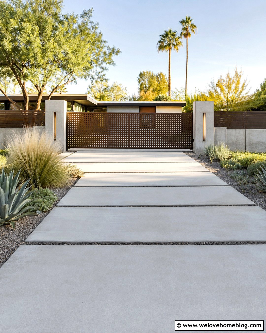 Perforated Metal Driveway Security Gate - 20 Driveway Security Gate Inspiration Ideas