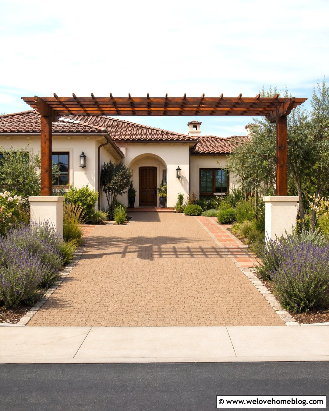 Pergola Driveway Overhang - 20 Driveway Overhang Ideas